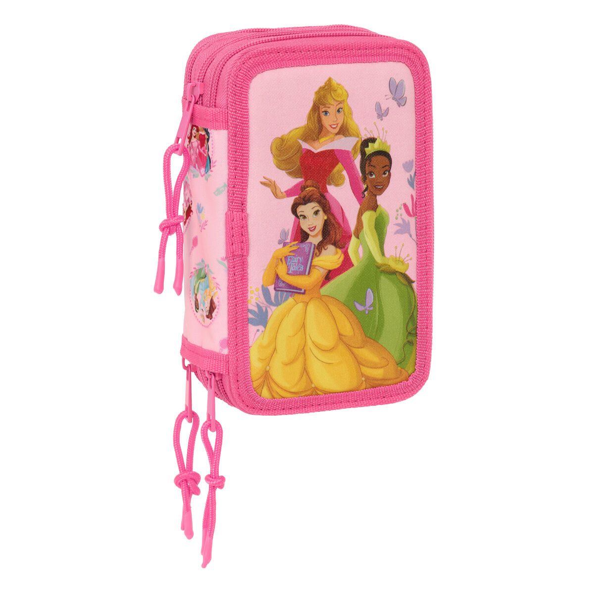 Princesses Disney Federtasche Befüllte Federmappe Disney Princess Rosa 12,5x19,5x5,5 cm 37 teilig