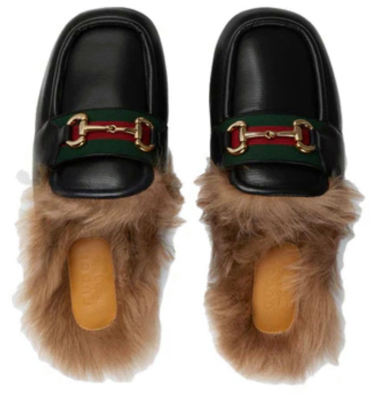 GUCCI Horsebit Pantoffeln Sandalen Ace Sneakers Slippers Schuhe Trainers 40 Slipper mit Goldfarbenes Horsebit und Web-Streifen