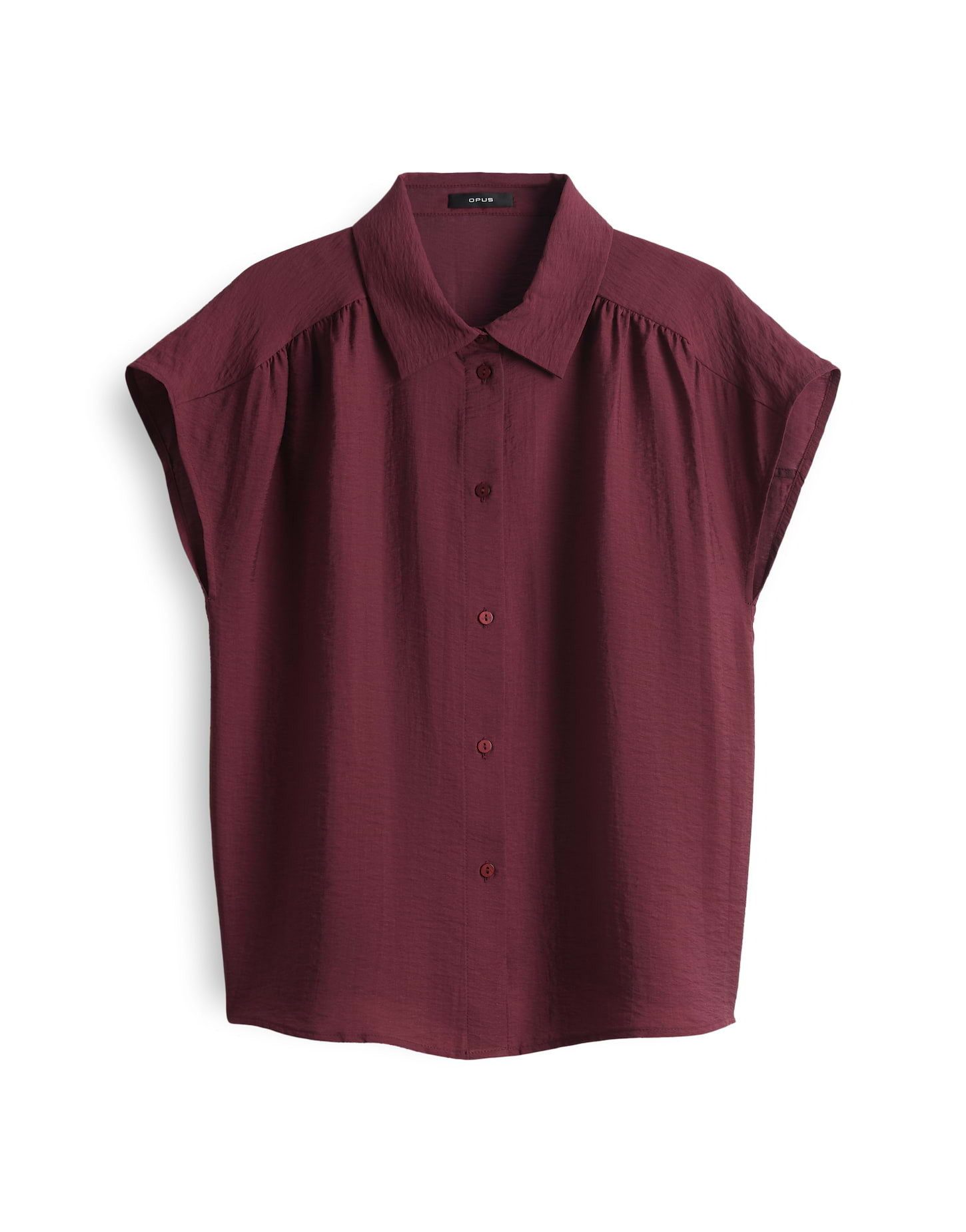 OPUS Satinbluse FAIRI Loose mit femininen Raffungen – Bild 2 von 5