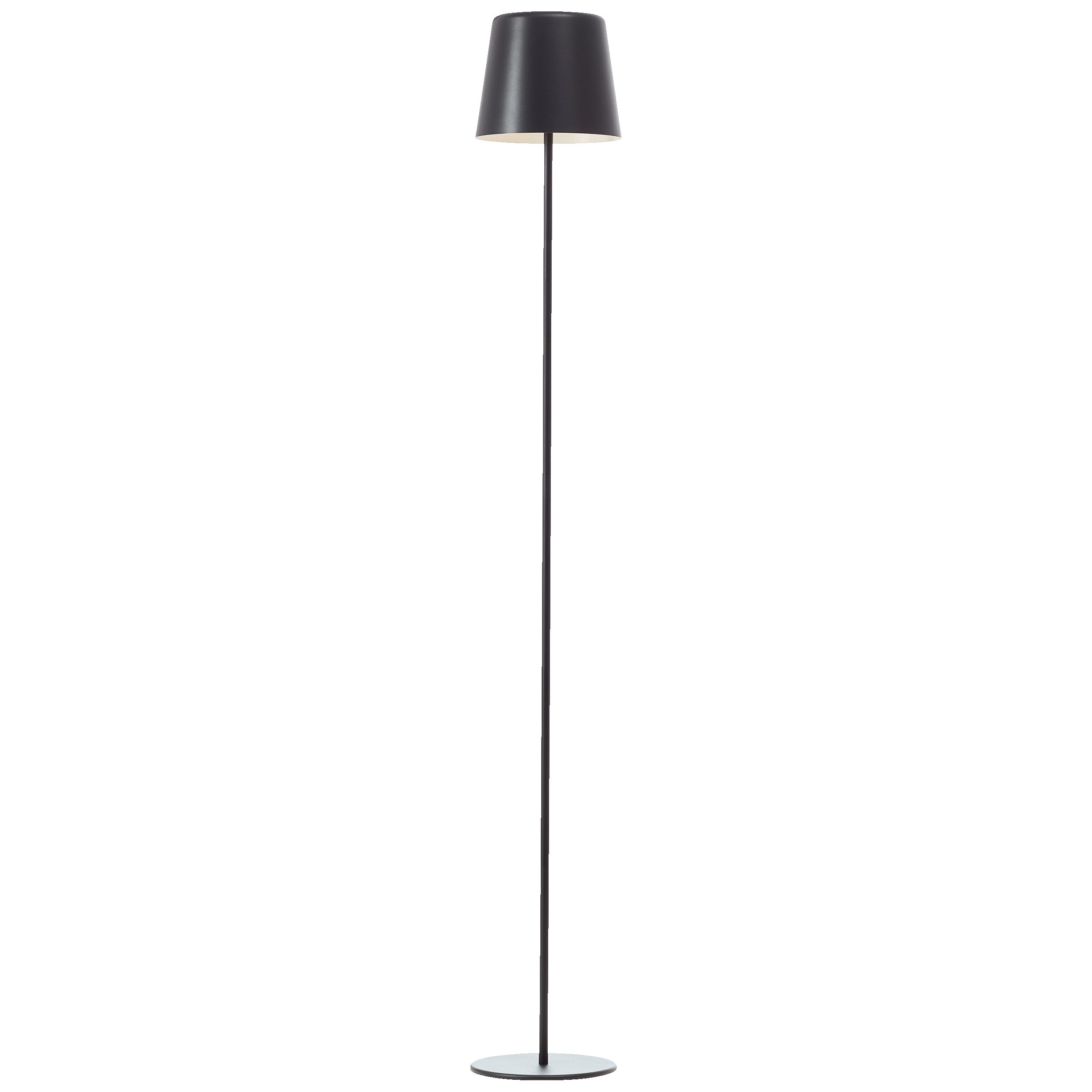 Lightbox Stehlampe, LED fest integriert, Warmweiß, Portable LED Außen Stehlampe, 129cm, 350 lm, Touchdimmer, USB, schwarz