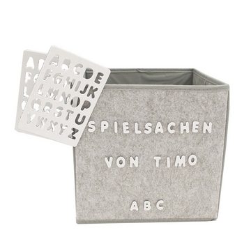 HTI-Line Aufbewahrungsbox Aufbewahrungsbox Paloma mit Buchstaben (1 St)