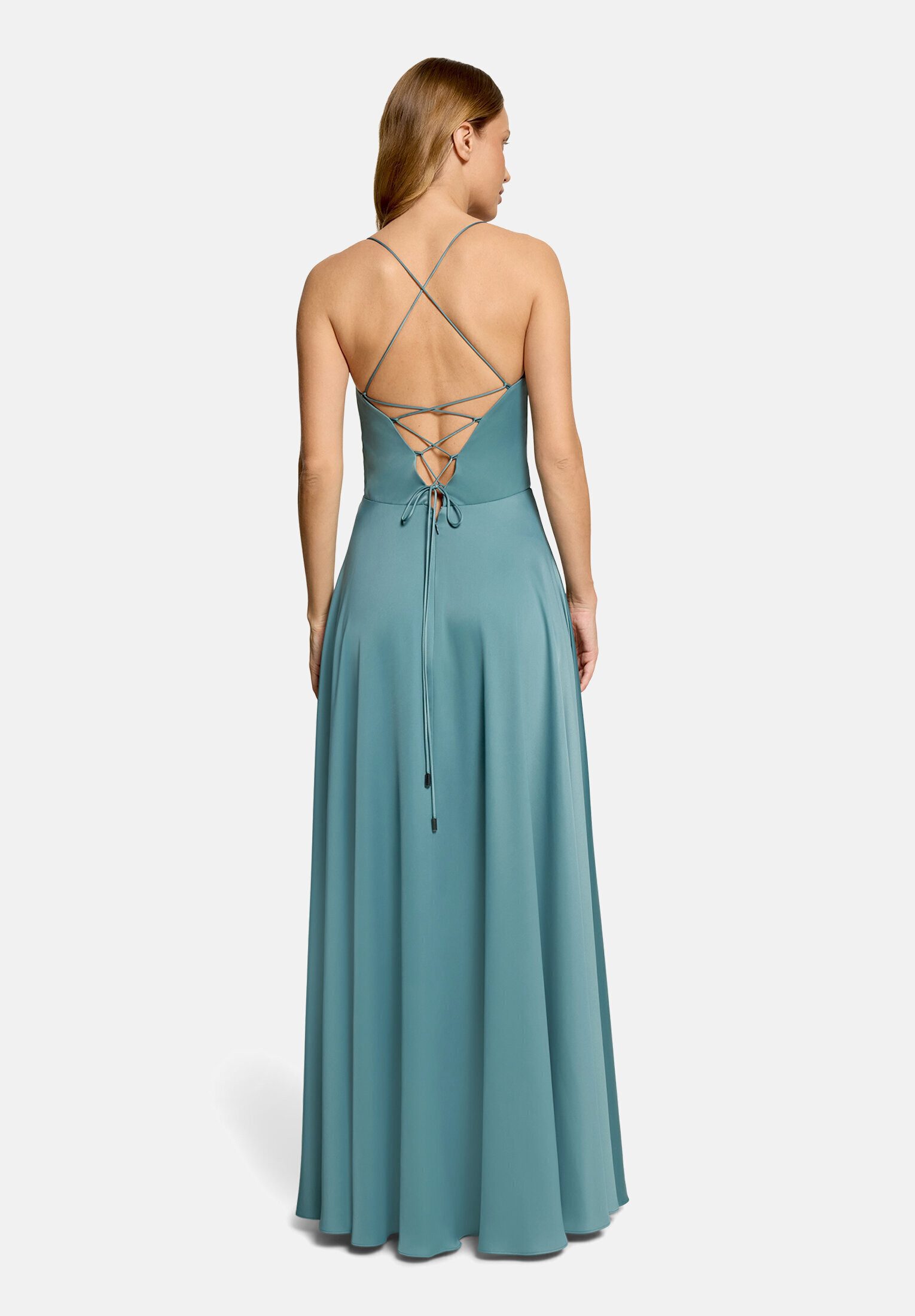 Vera Mont Abendkleid Damen mit Wasserfallausschnitt Material