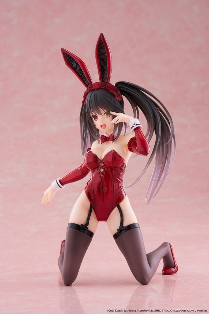 Taito Prize Erotik-Actionfigur Date A Live V Desktop Cute Kurumi Tokisaki Bunny Ver. 13 cm