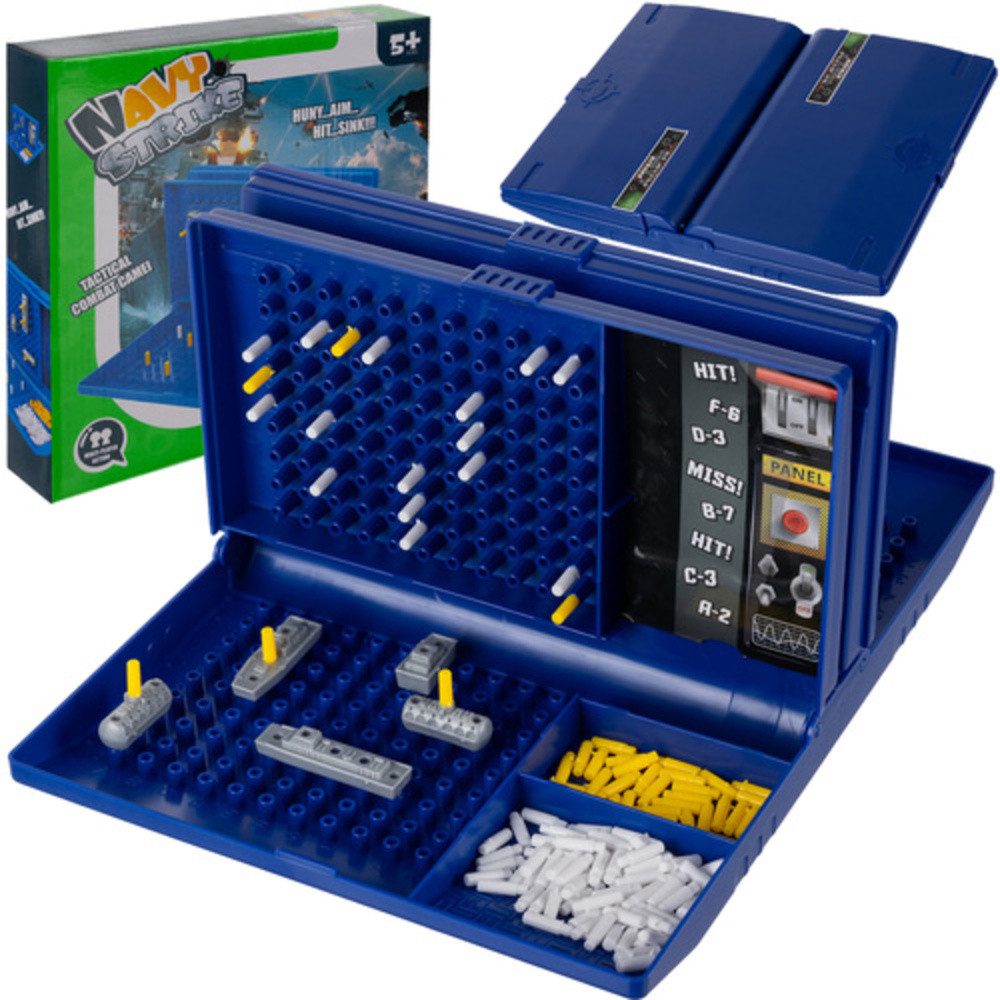 ISO TRADE Lernspielzeug Familienspiel Schiffe versenken (Spar-Set, 1-St., Geschicklichkeit), Fördert strategisches Denken, Konzentration und Planungsfähigkeit