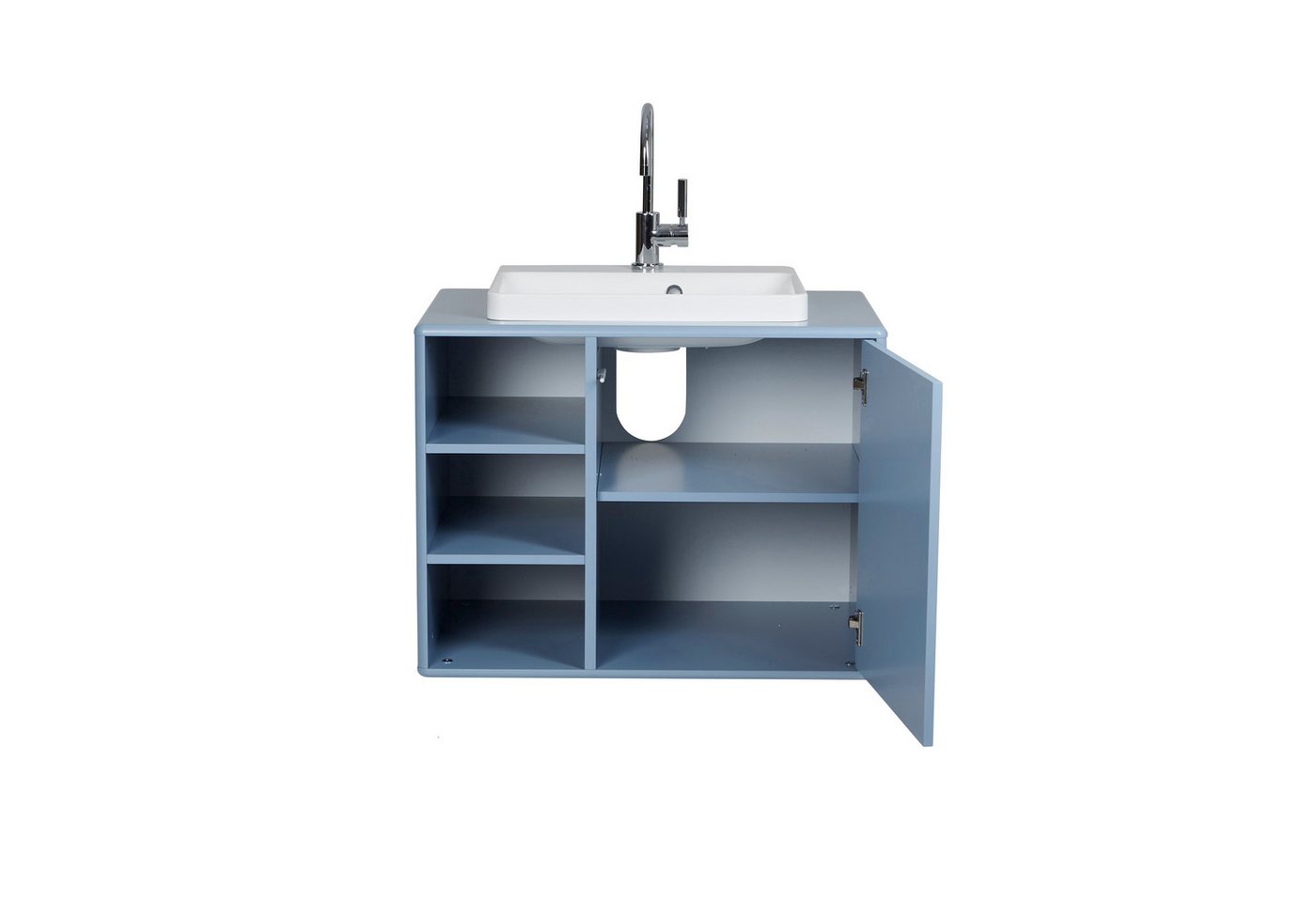 Thumbnail - TOM TAILOR HOME Waschtisch COLOR BATH mit Waschbecken, Tür und offenem Regal - in schönen Farben, lackiertes MDF mit ger...