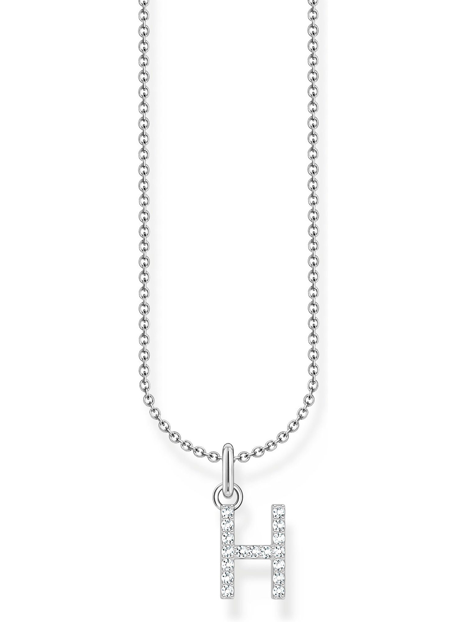 THOMAS SABO Silberkette Thomas Sabo Damen-Kette 925er Silber Zirkonia, Charming