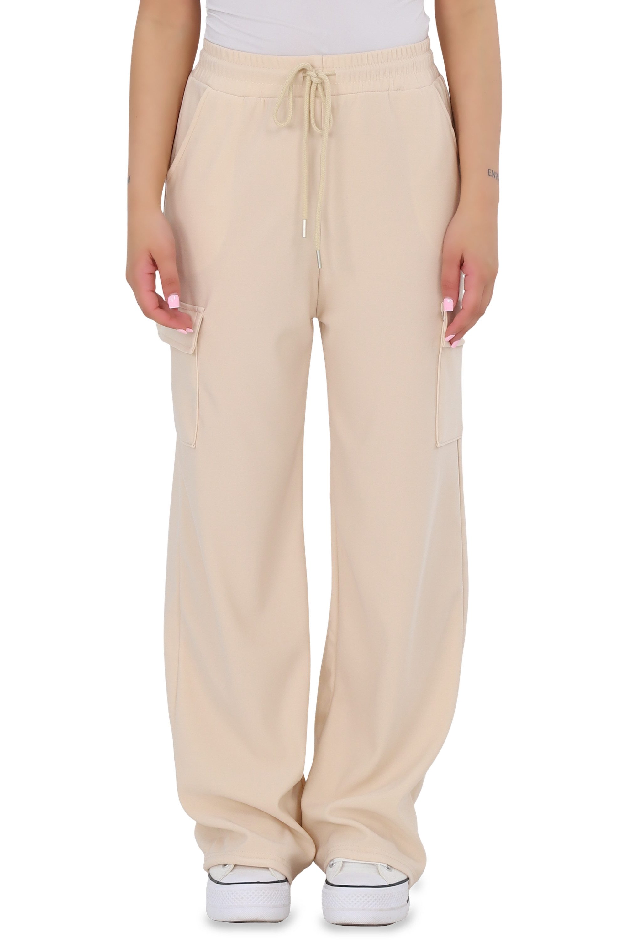 malito more than fashion Jogginghose malito Damen Jogginghose mit geradem Beinabschluss und Seitentaschen Freizeithose Sweathose Cargohose Loose Fit mit Seitentaschen 10992