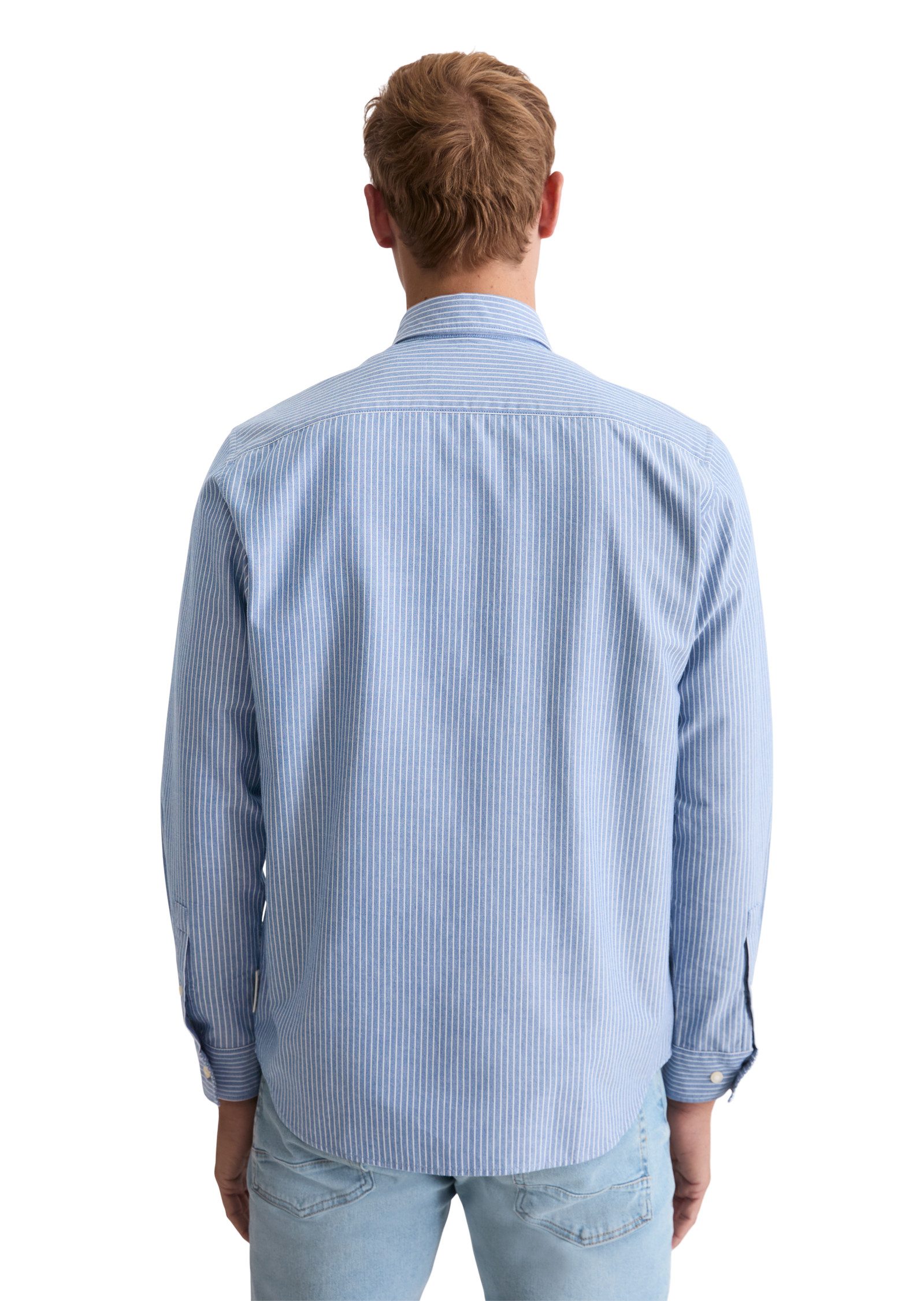 Marc O'Polo Langarmhemd Oxford-Hemd, regular fit mit Button-Down-Kragen günstig online kaufen