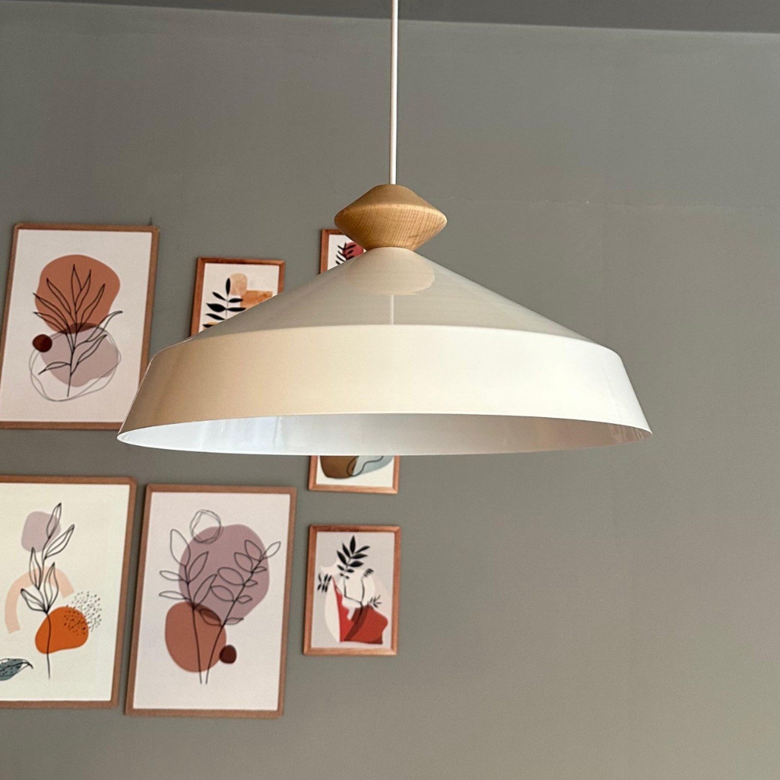 Bamyum Pendelleuchte Lema Metall Ø37.5 cm, Innen, E27, Vintage Lampe, ohne Leuchtmittel