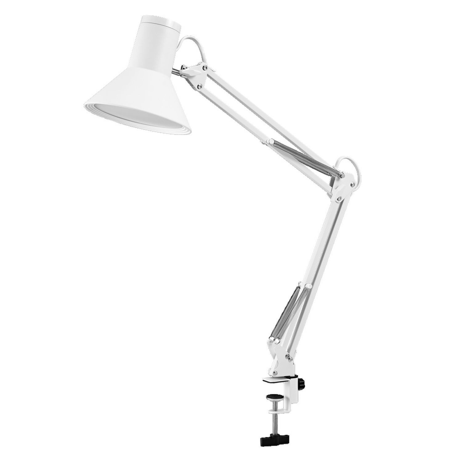 Licht-Erlebnisse Schreibtischlampe PAREDIS, LED fest integriert, Warmweiß, LED Dimmer 67 cm zum Klemmen 3000 K 617 lm Retro