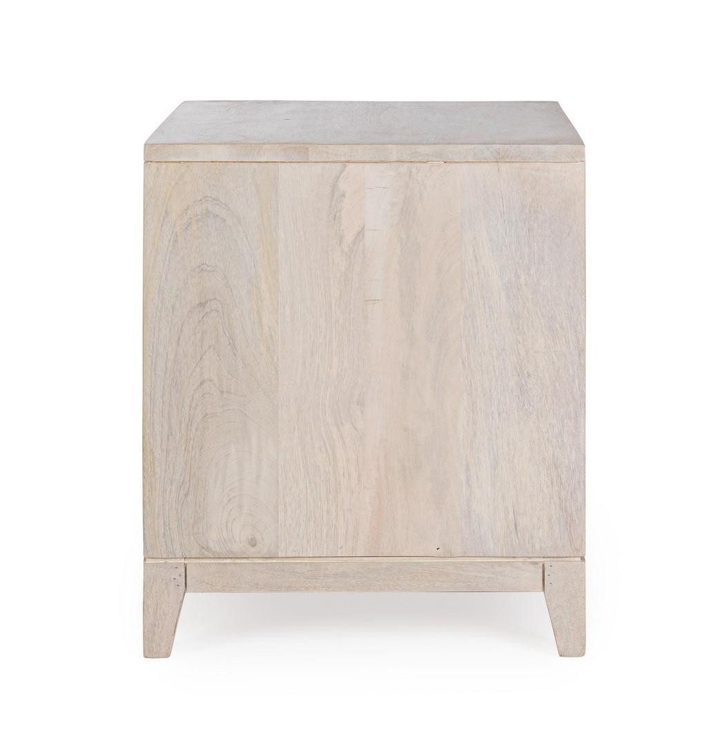 Natur24 Nachtkonsole Archita Nachttisch 47 x 40 x 46 cm Mango MDF Natur