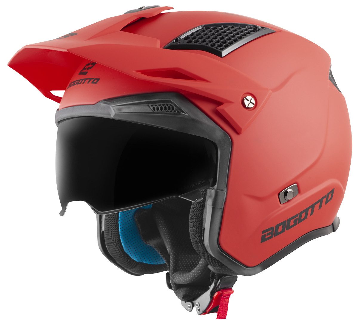 Bogotto Motorradhelm Radic 22.06 Helm, herausnehmbares Innenfutter,integriertes Sonnenvisier