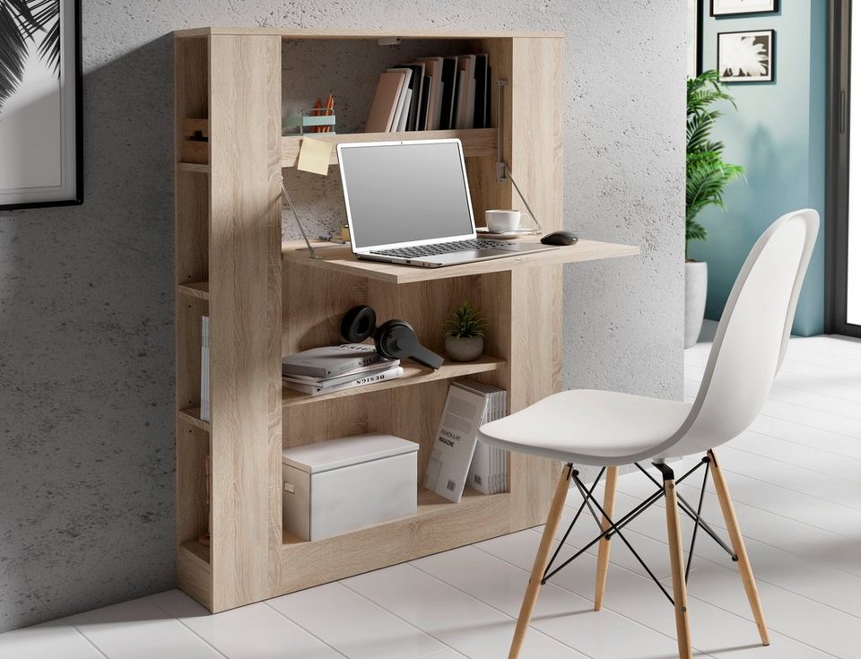 Regal-Schreibtisch Multifunktionsschrank cm, Schreibtisch ideal Office, mit FORTE das für Home 88,2 Multifunktional, Breite Funktion
