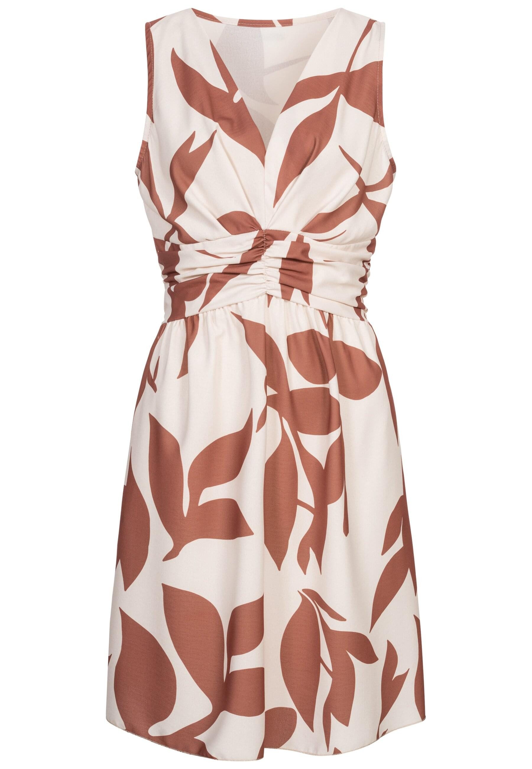 CLOUD 5IVE Shirtkleid CLOUD 5IVE Dress with floral print copper (1-tlg)