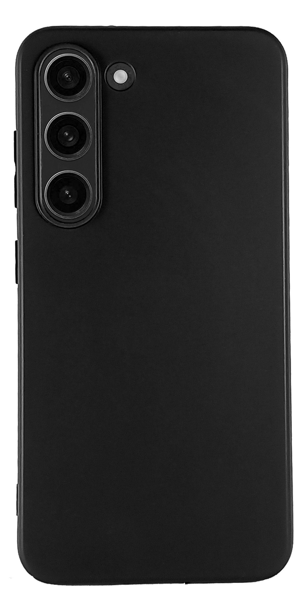 Traumhuelle Backcover SCHWARZ TPU Silikon Hülle für Samsung A14 A34 A54 A15 A25 A35 A55 5G, Handy Cover Bumper Case Etui Schutzhülle Backcover Matte Oberfläche