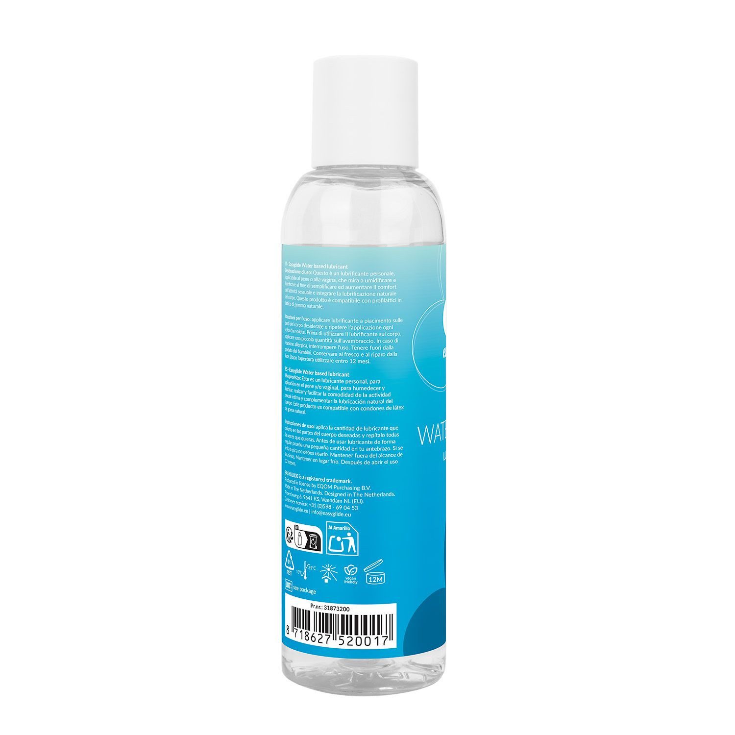 EasyGlide Gleitgel Wasserbasiertes Gleitgel - 150 ml Neutral, Vegan - Durchsichtig