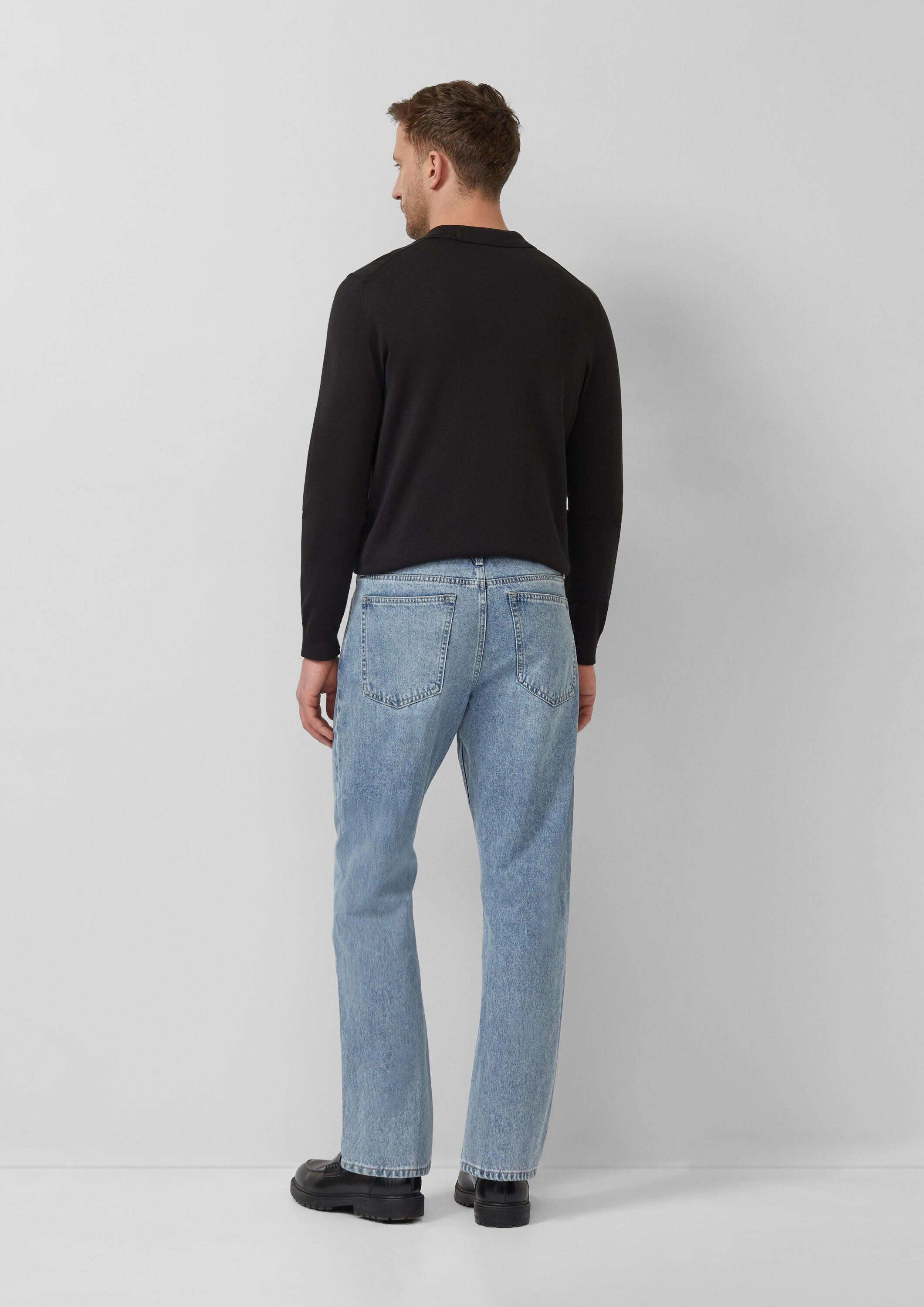 s.Oliver Weite Jeans Jeans-Hose Jeans / Relaxed Fit / Mid Rise / Straight Leg / Waschung