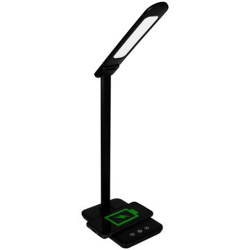 LED Schreibtischlampe LED mit Ladegerät Tischlampe Lampe Nachtleuchte Nachttisch, Warmweiß, Tageslichtweiß, Warmgelb, Leuchte Nachtlicht Handy Laden Ladegerät
