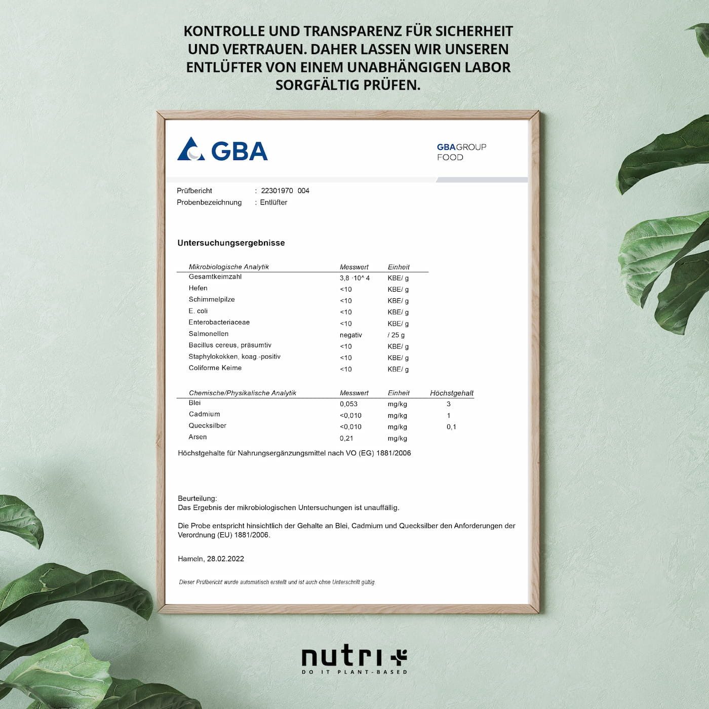 nutri+ Entlüfter Kapseln Kapseln