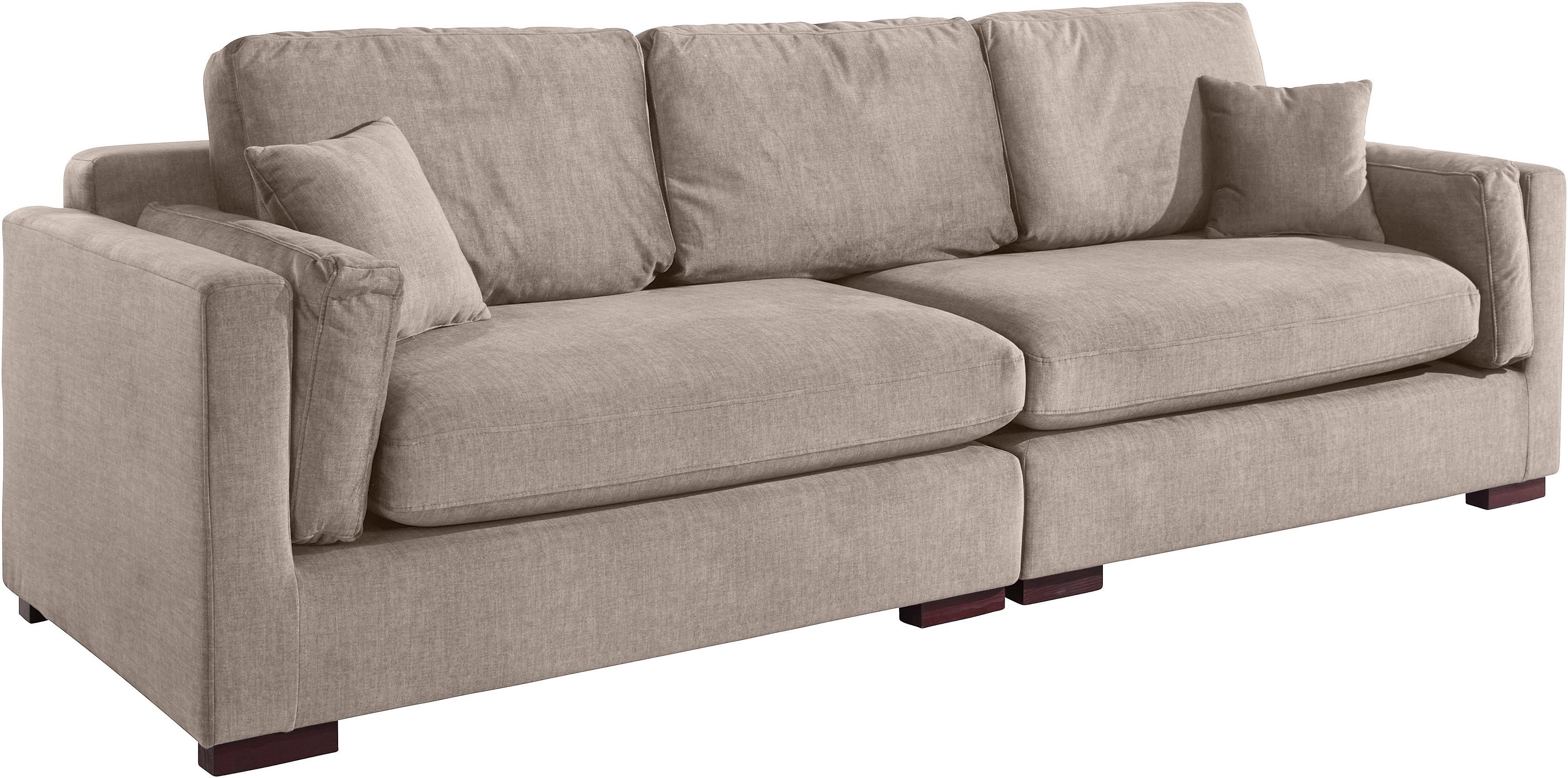 Home affaire Big-Sofa Fresh Pond, in vielen Bezugsqualitäten und Farben, B/T/H: 290/96/95 cm