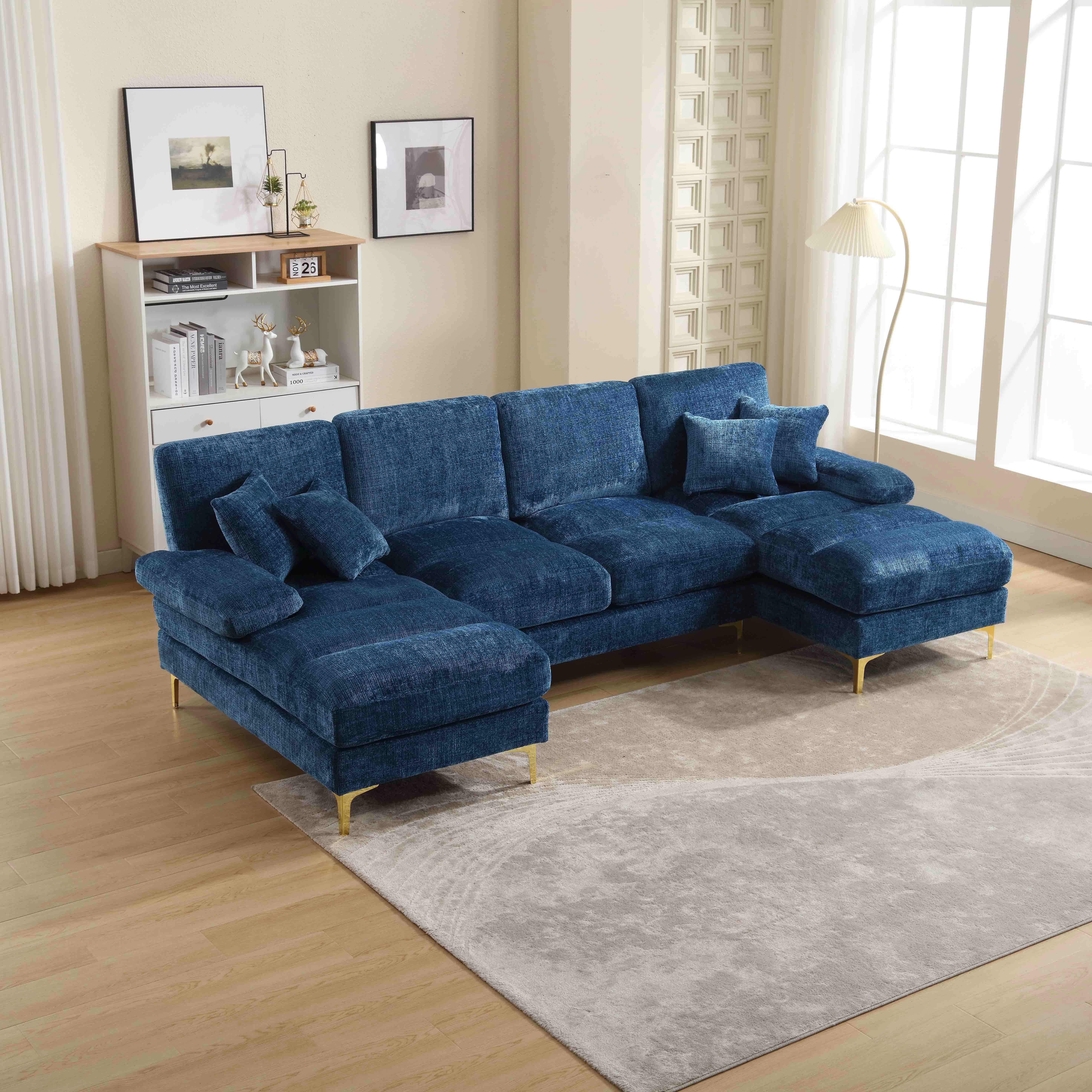 OKWISH Sofa Moderner U-förmiger Modularsofa mit günstig online kaufen