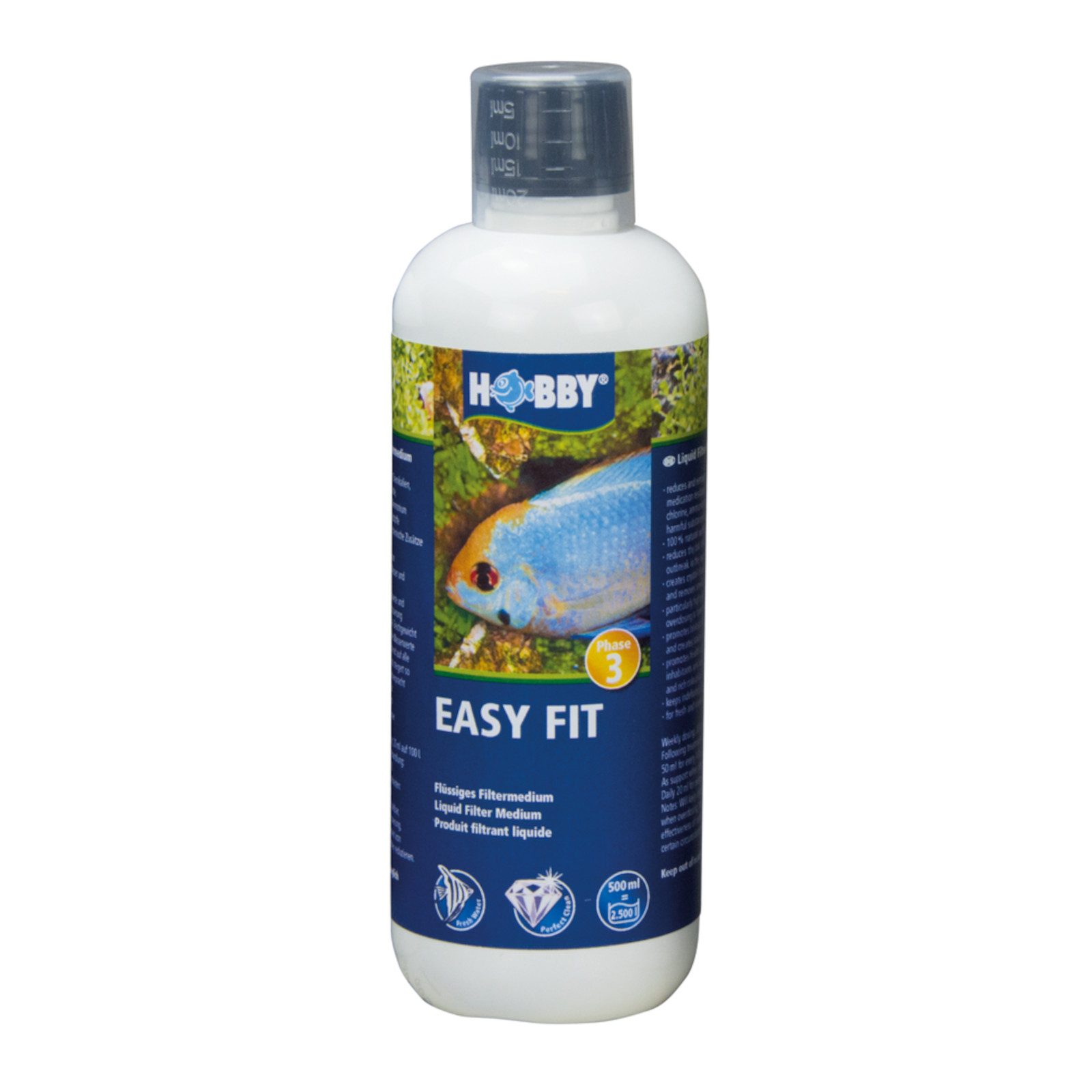 HOBBY Aquariumpflege Easy Fit, Flüssiges Filtermedium, 250 ml