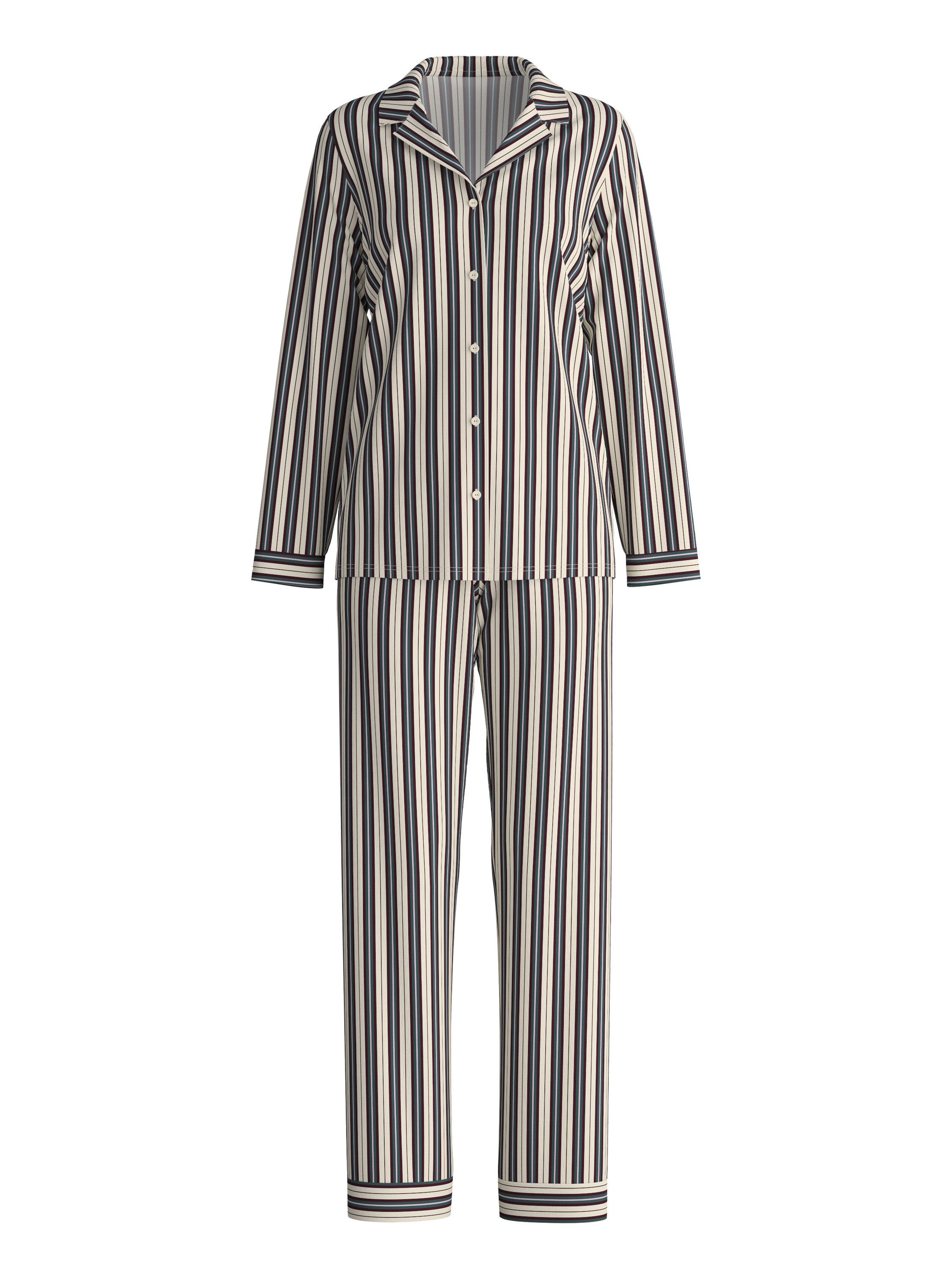 CALIDA Pyjama Night Lovers Damen (2 tlg) aus 100% PIMA-Baumwolle, mit stoff günstig online kaufen