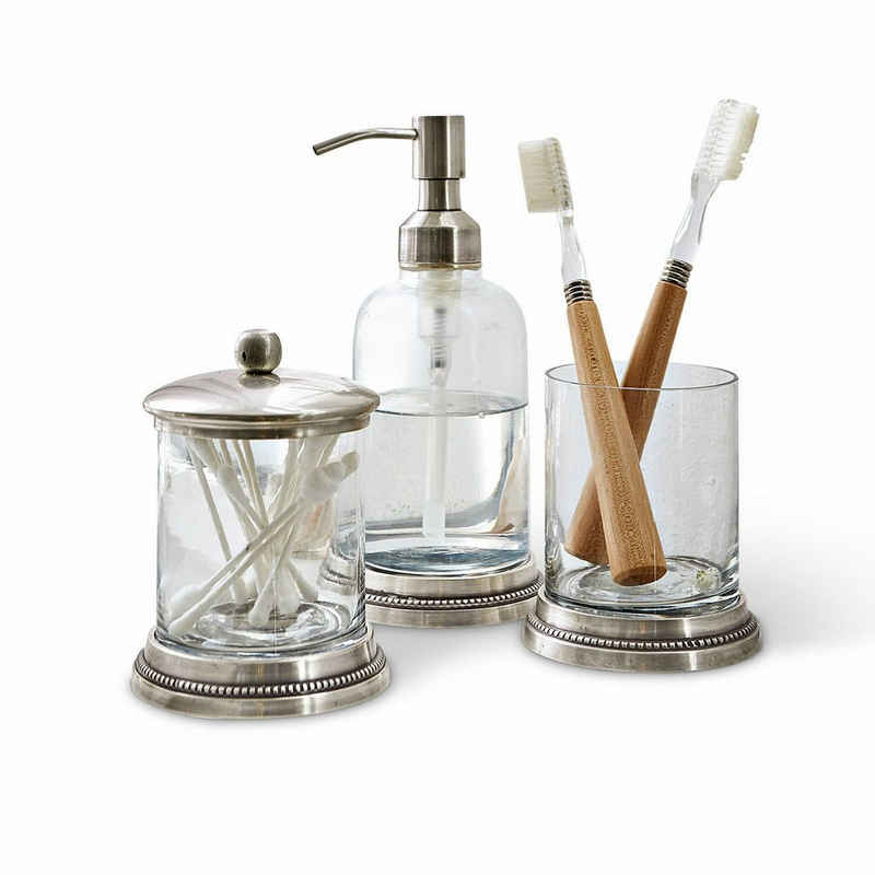 Mirabeau Badaccessoire-Set Bad-Set Drinapoly klar/antiksilber