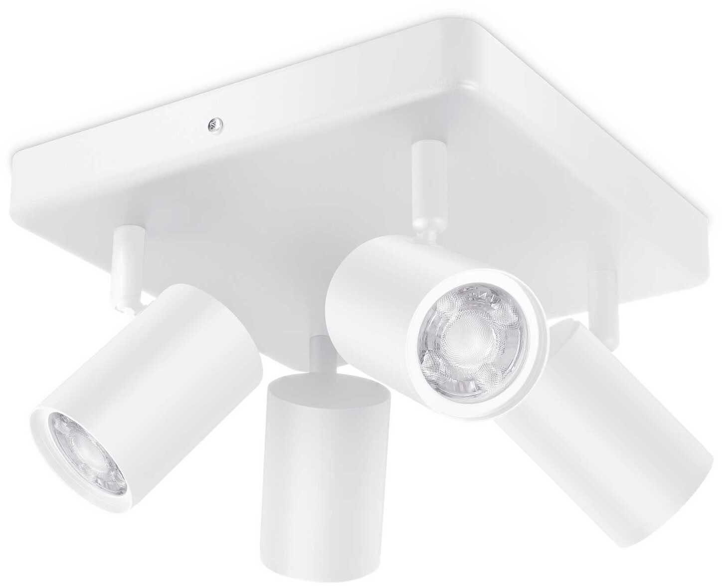 WiZ LED Deckenspots IMAGEO, Leuchtmittel wechselbar, warmweiß - kaltweiß, Millionen Farben und dynamische Lichtmodi