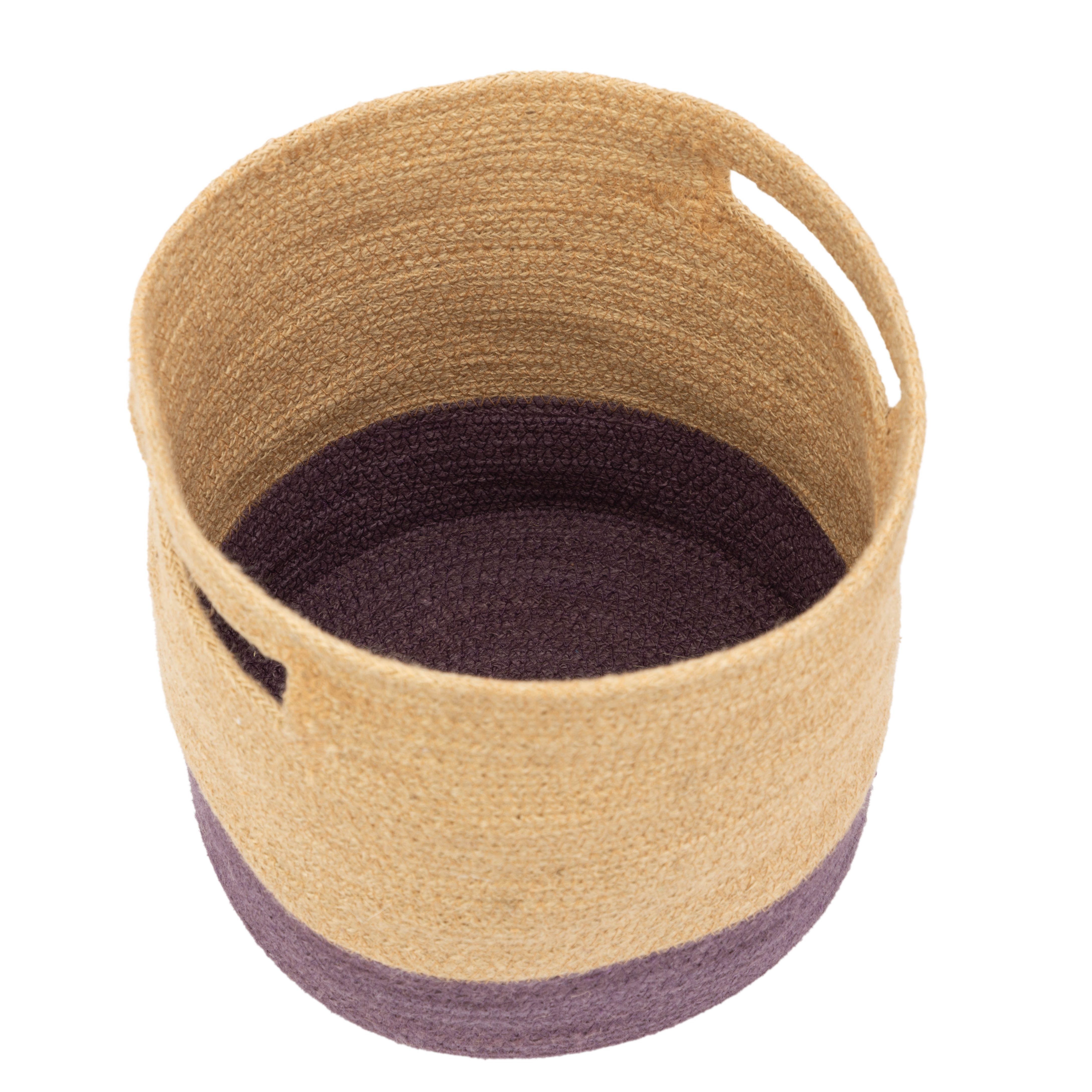 El Puente Aufbewahrungskorb Korb "Colorblock", Handmade, Handmade