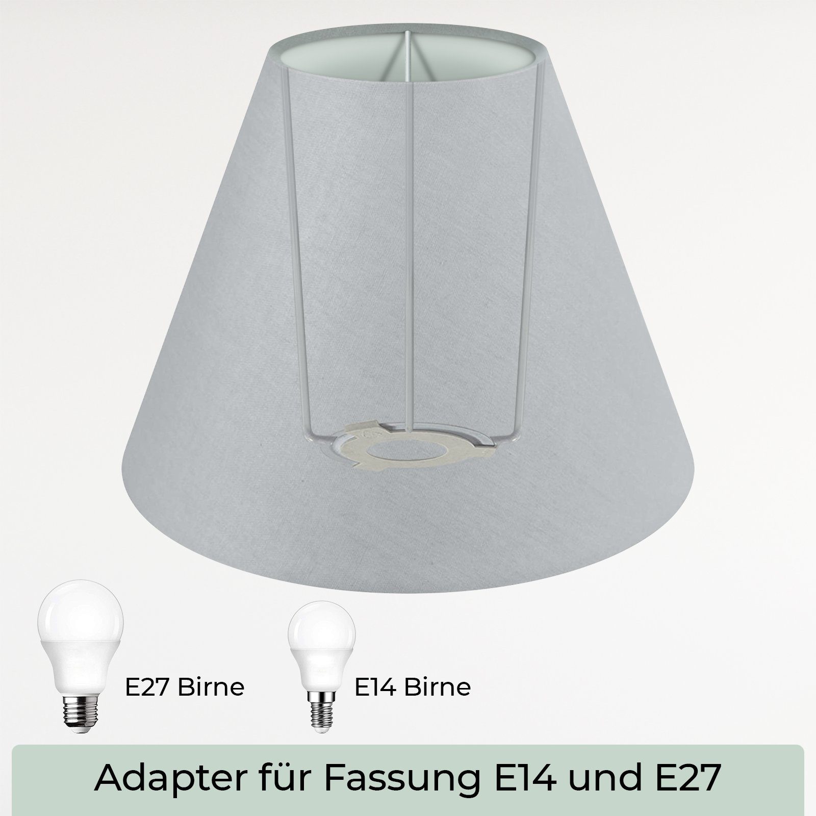 Wogati Lampenschirm Wogati Premium Stehlampe Lampenschirm Konisch – Bild 5 von 5