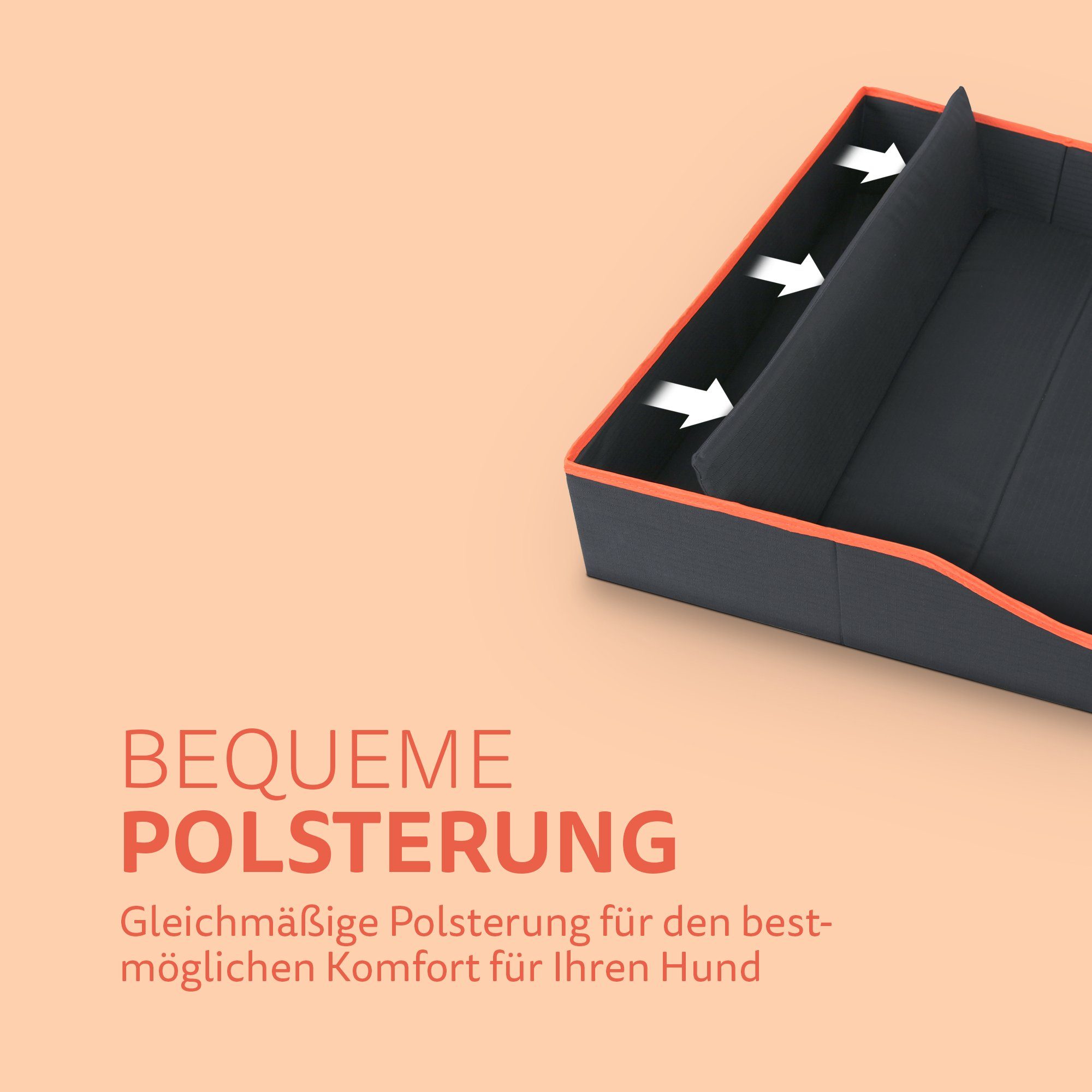 Bestlivings Tierbett Faltbares Haustierbett, Polyester, Haustierkorb für Hunde u. Katzen tragbares Hundebett Hundekorb