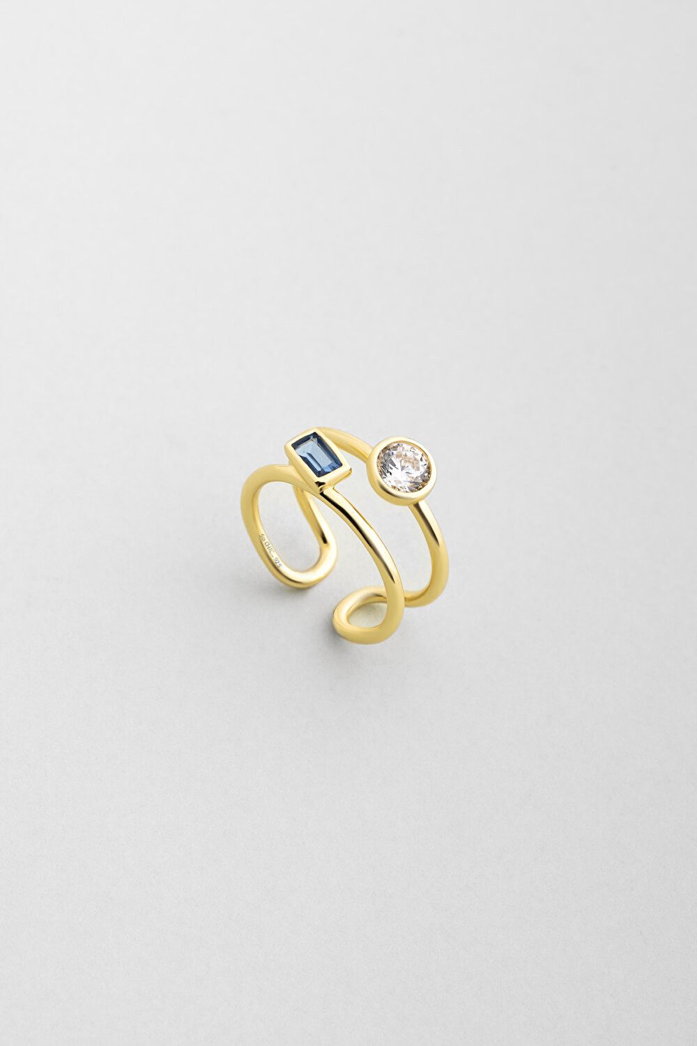 So CHIC... Silberring Verstellbarer Ring aus 18K vergoldetem Silber