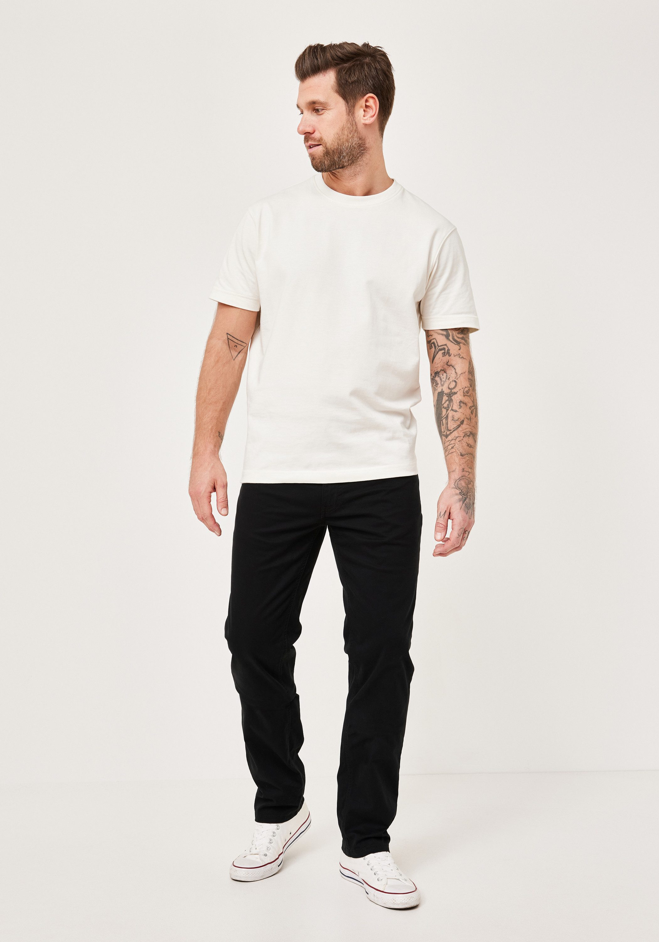 Redpoint Stoffhose MONTREAL Regular Fit 5-Pocket Hose mit elastischem Bund – Bild 4 von 5