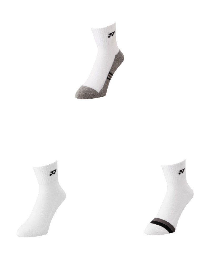Yonex Sportsocken Quarter 19234 weiss/grau Herren - 3 Paar günstig online kaufen