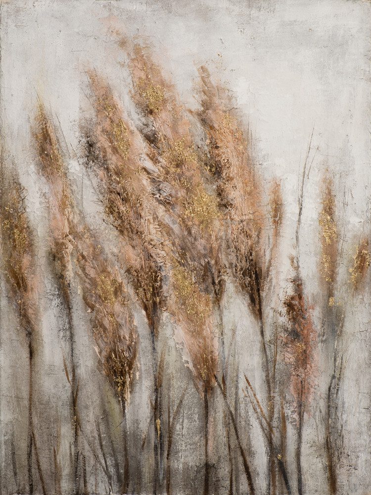 ArtUniverse Gemälde Schilf im Wind 90 x 120 cm, Naturmotiv