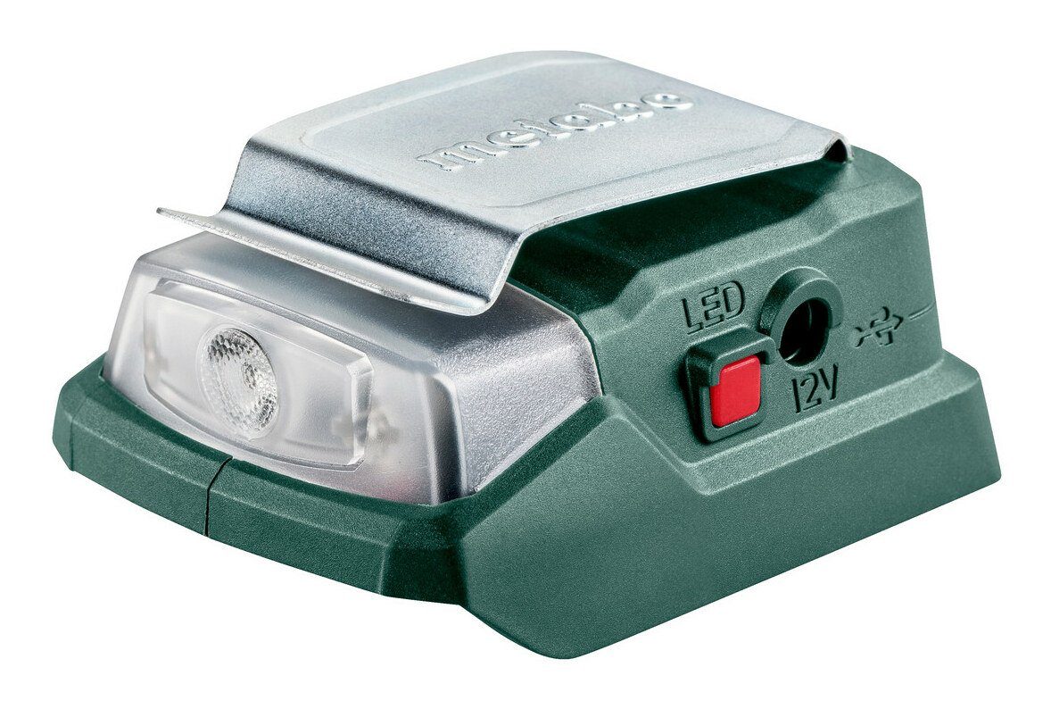 metabo PowerMaxx PA 12 LED-USB Elektro-Adapter, Akku-Power Ohne Akku im Karton