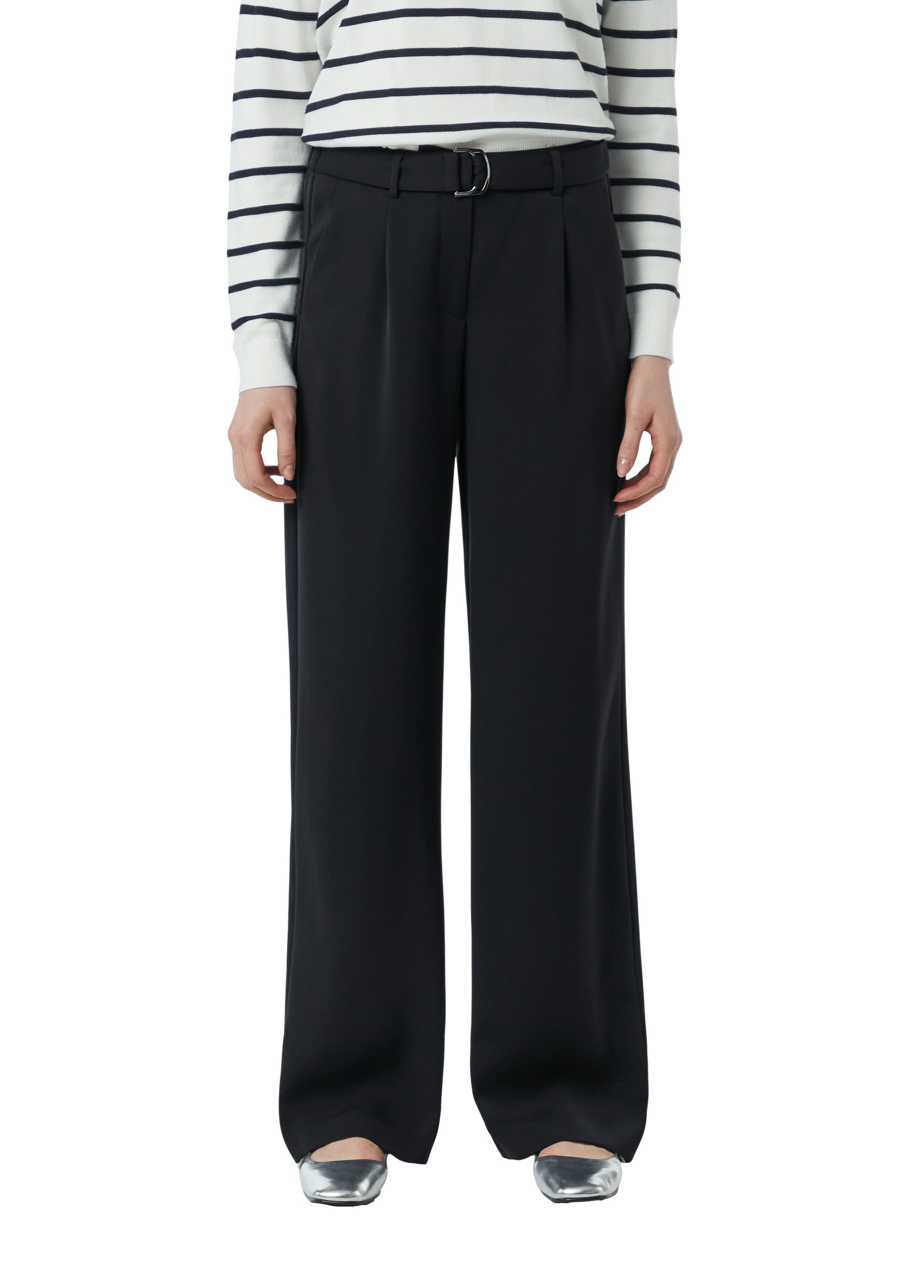 comma Bundfaltenhose mit Gürtel günstig online kaufen