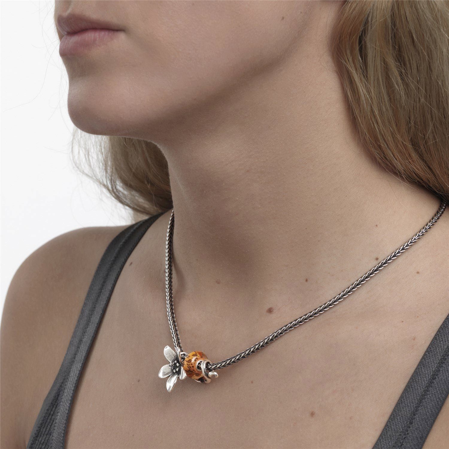 Halskette TAGNE-00003 Charm-Kette Silber, Trollbeads