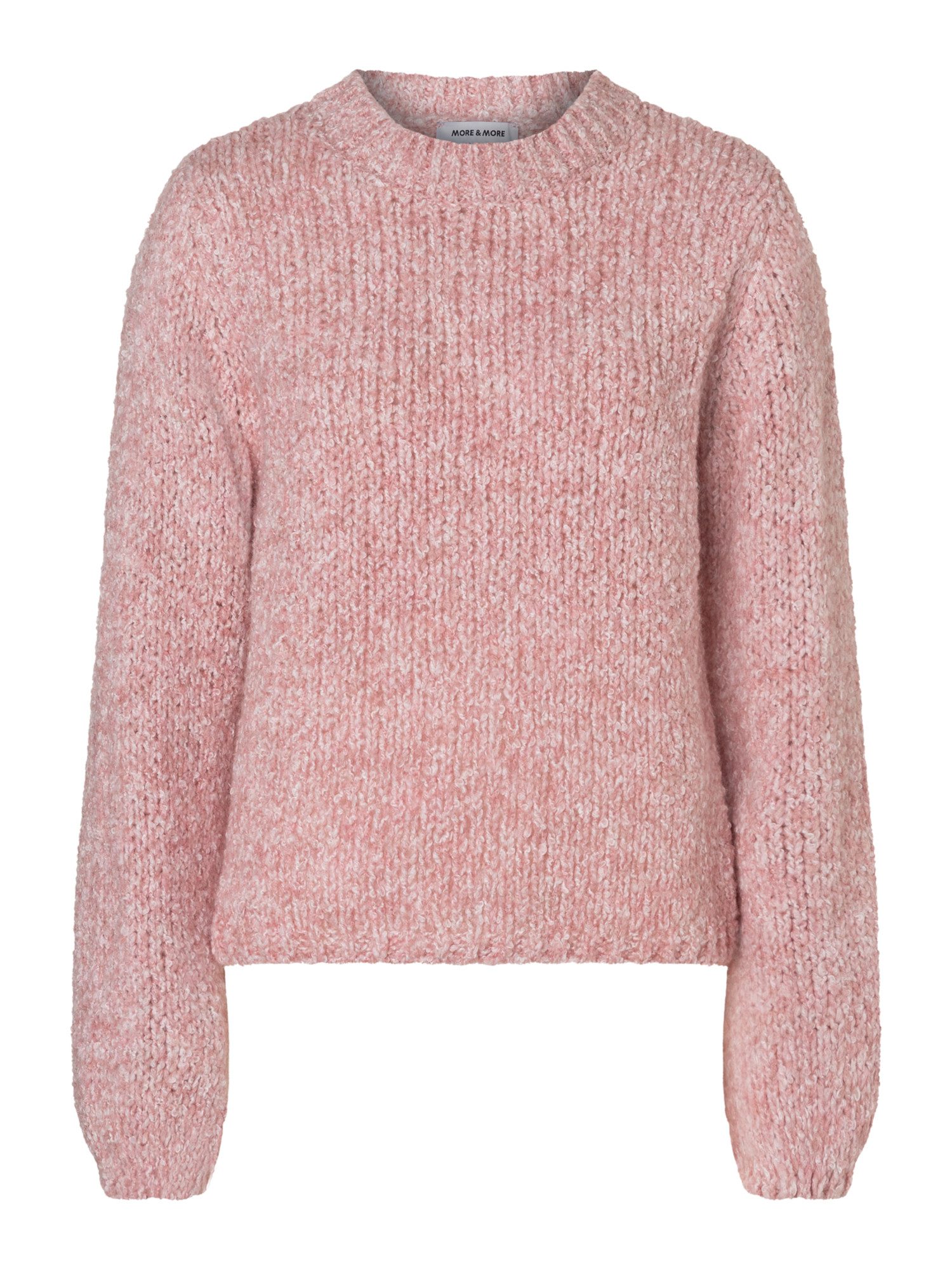 MORE&MORE Rundhalspullover Grobstrickpullover