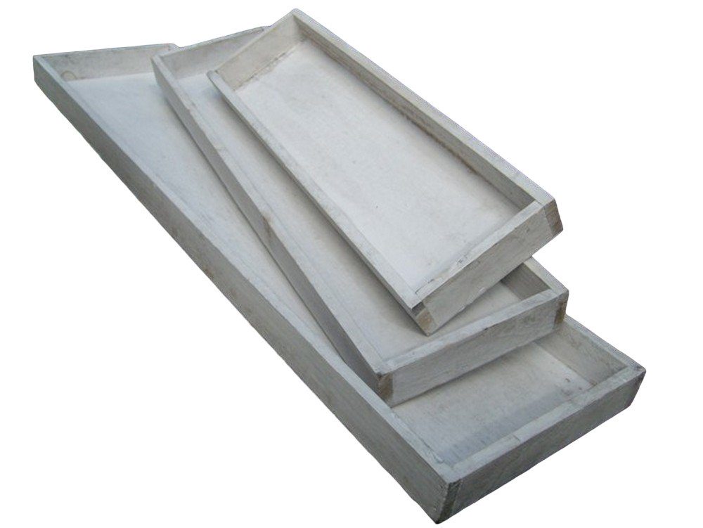 Deko-Impression Dekotablett Dekoratives Tablett-Set, (3 Stück) Holz shabby-weiß-beige 60 x 15 cm (3 St)