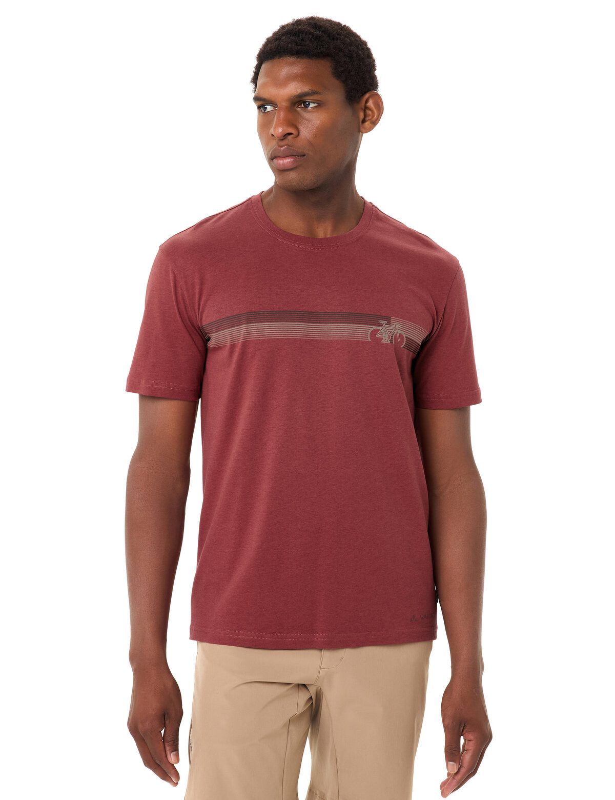 VAUDE Funktionsshirt MEN'S CYCLIST T-SHIRT V sportliche Passform, kurze Ärmel, für vielseitige Aktivitäten