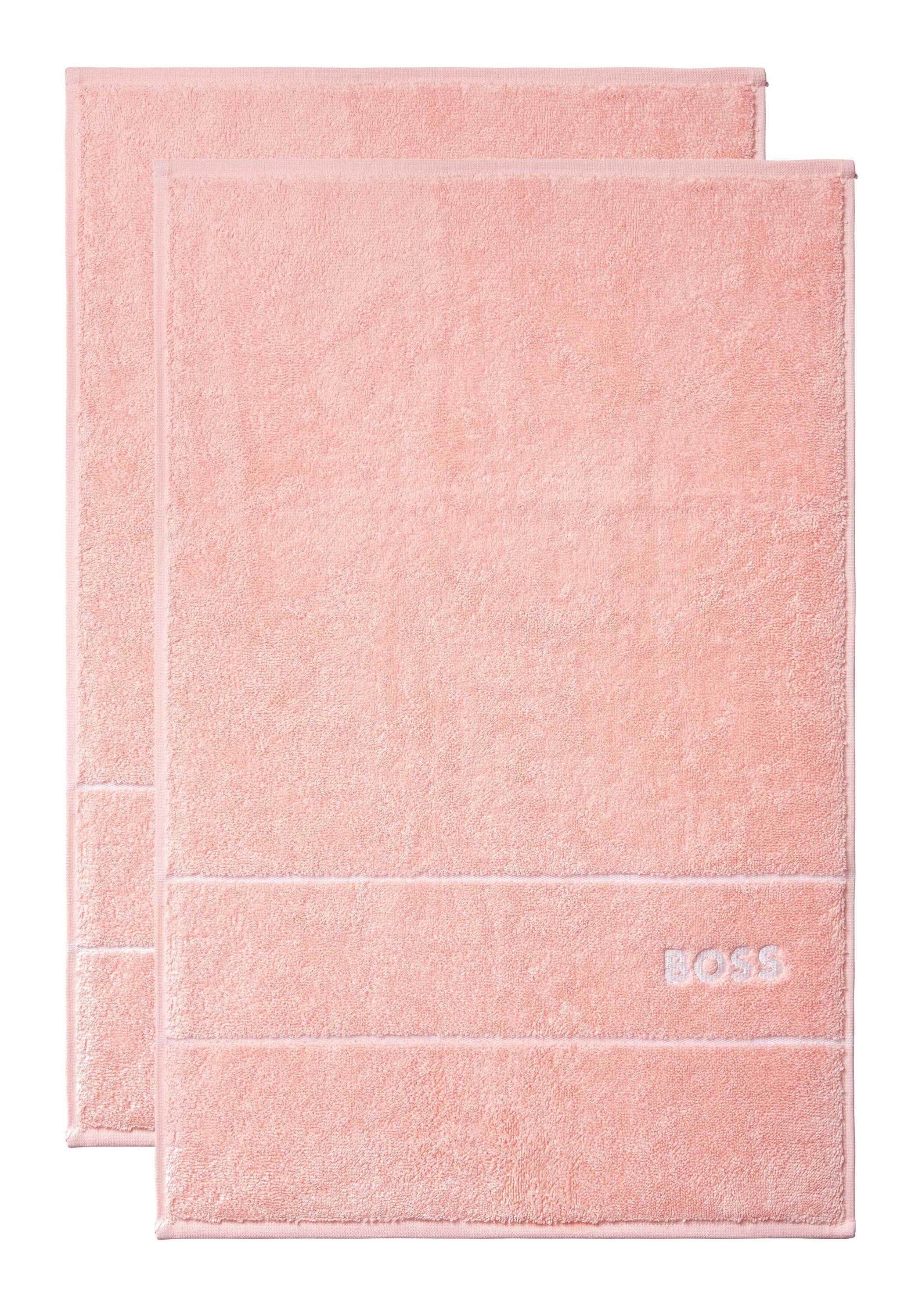 Hugo Boss Home Gästehandtücher PLAIN PRIMRON modernem Design 100% Baumwolle, (2tlg), mit