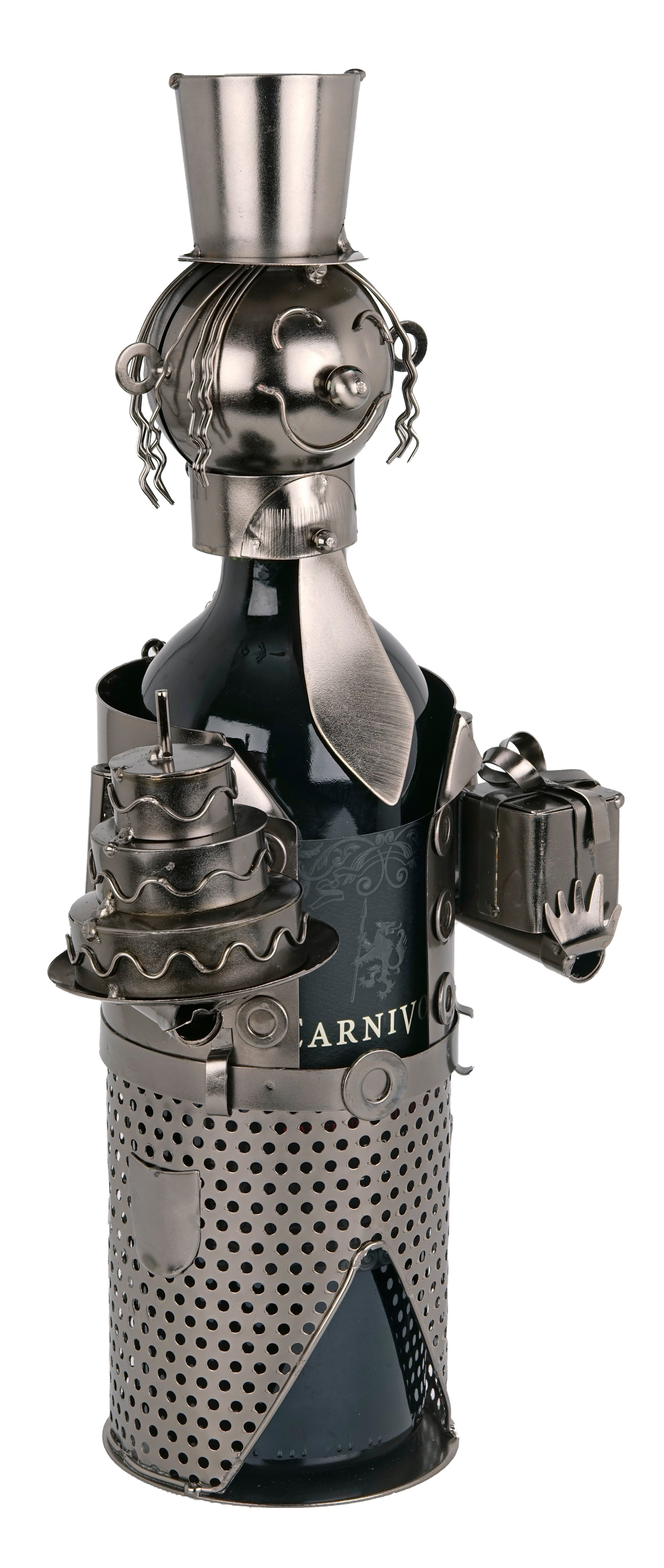 BRUBAKER Weinflaschenhalter Geburtstagsgrüße, (inklusive Grußkarte), Metall günstig online kaufen