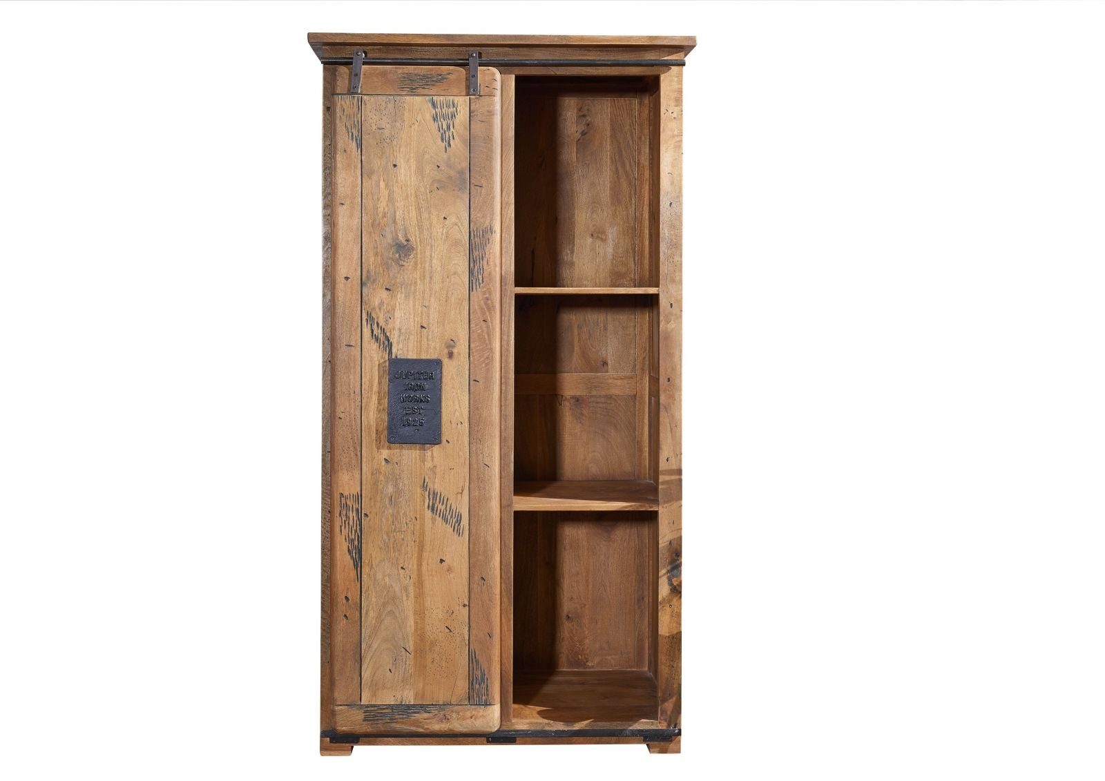 Massivmoebel24 Dreh-/Schwebetürenschrank #116 (Schrank Mango 100x60x190 günstig online kaufen