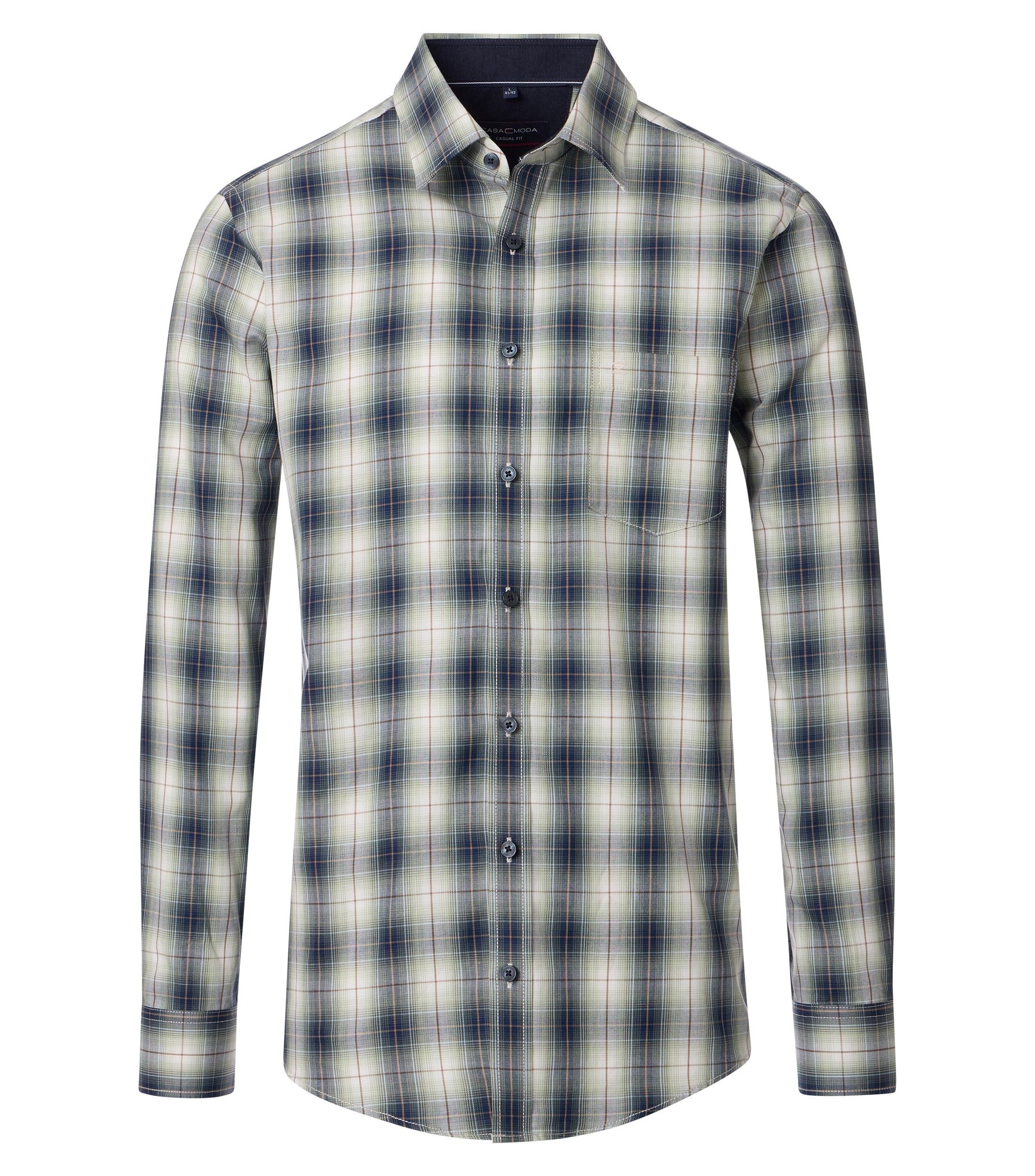 Langarmhemd Casamoda Hemd casual fit kariert