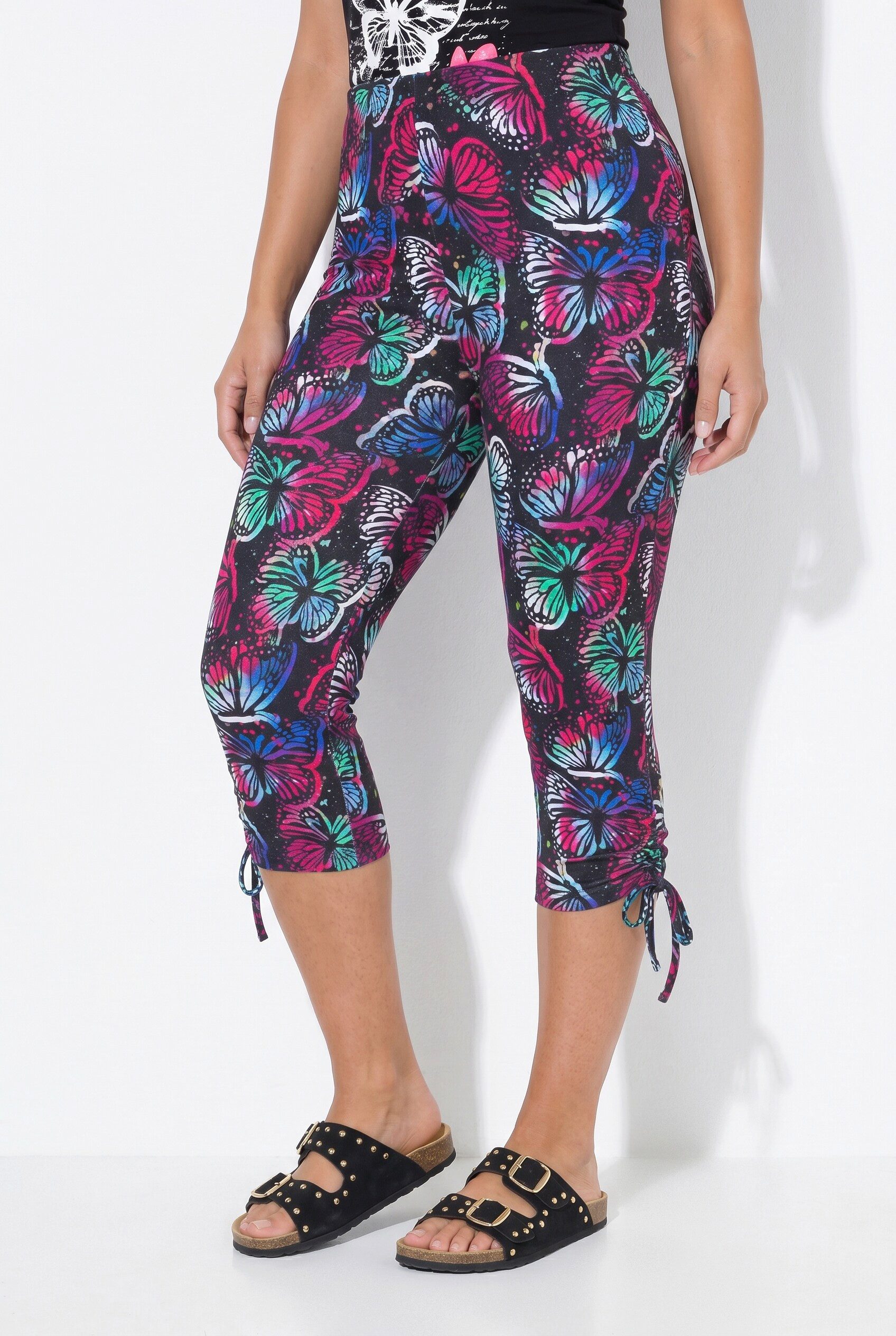 Angel of Style Leggings Capri-Leggings Schmetterlings-Muster