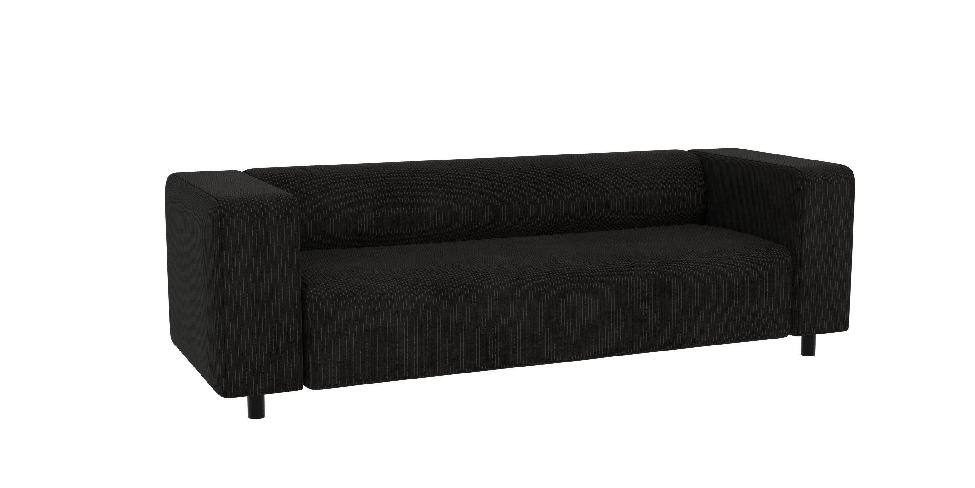 S-Style Möbel 3-Sitzer Sofa Gustav aus Cord-Stoff mit bequemem Sitz, mit We günstig online kaufen