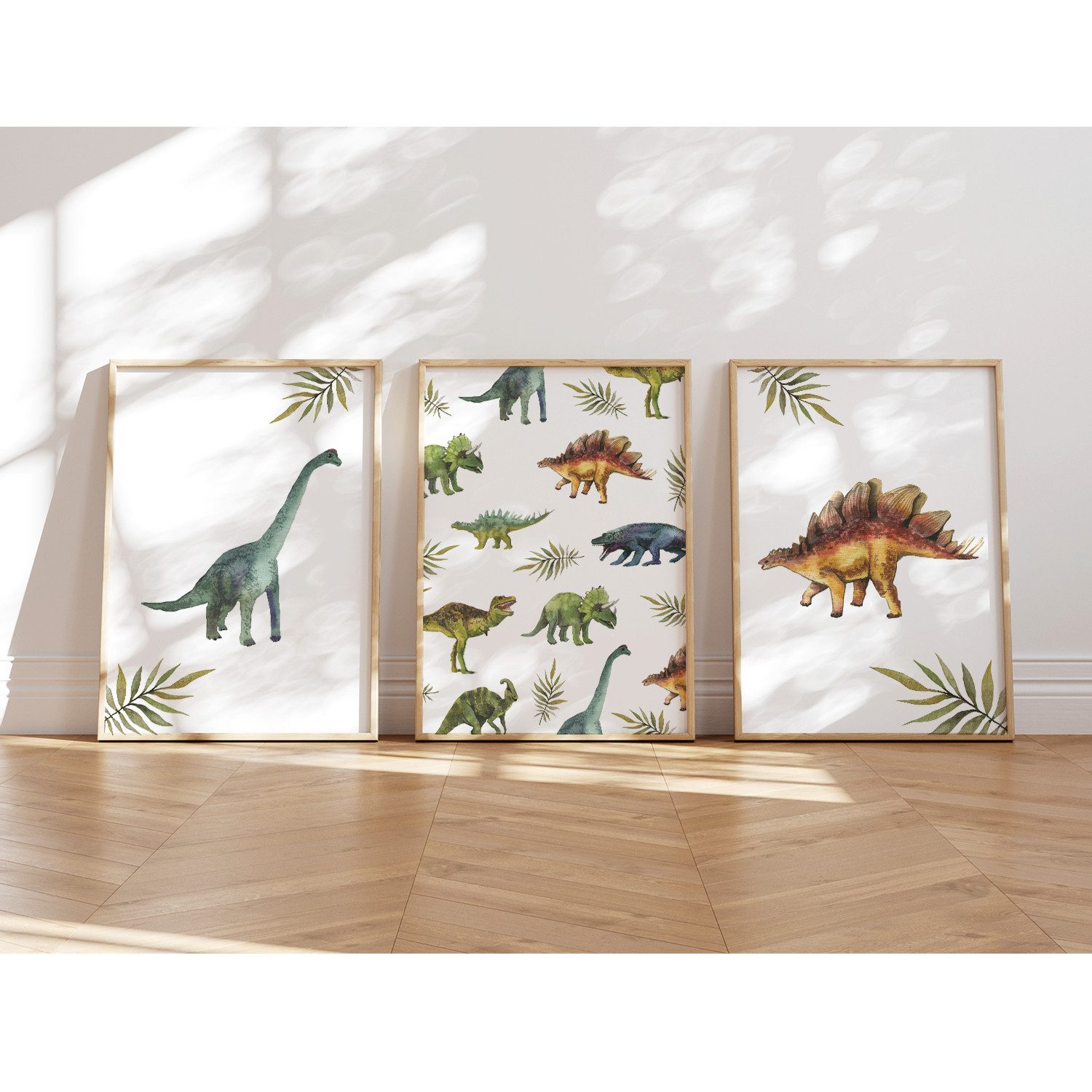 MeinBaby123® Poster Dinosaurier Poster, Dinosaurier Bilder, Babyzimmer Deko günstig online kaufen