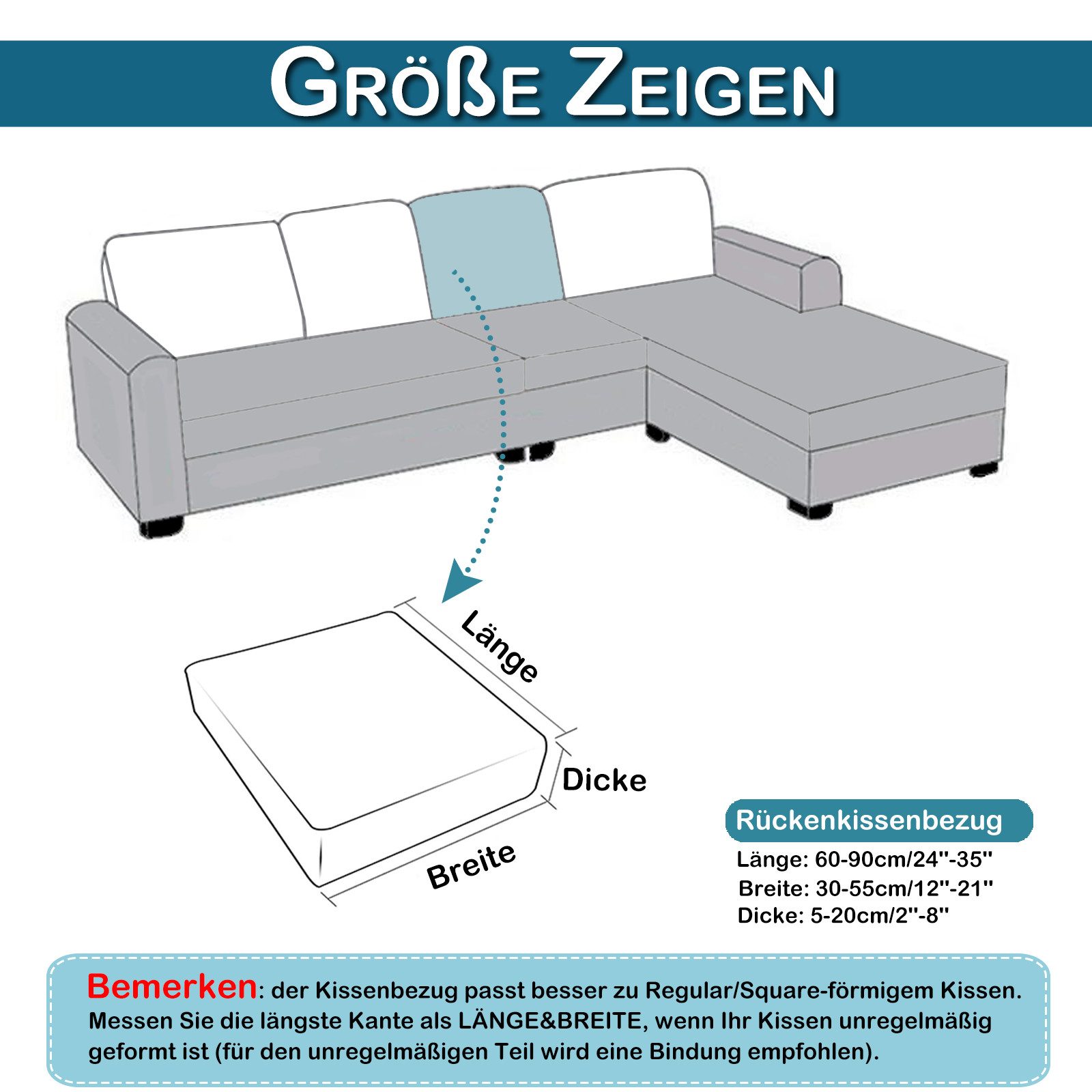 BTTO Sofabezug Kissenbezug Elastische Couchbezug Stretch günstig online kaufen